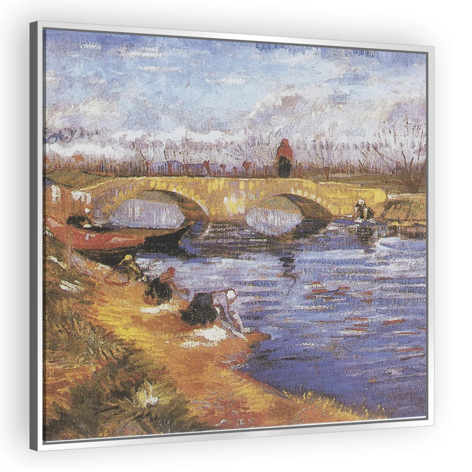 The Gleize Bridge over the Vigueirat Canal by Vincent Van Gogh - view 4 thumbnail