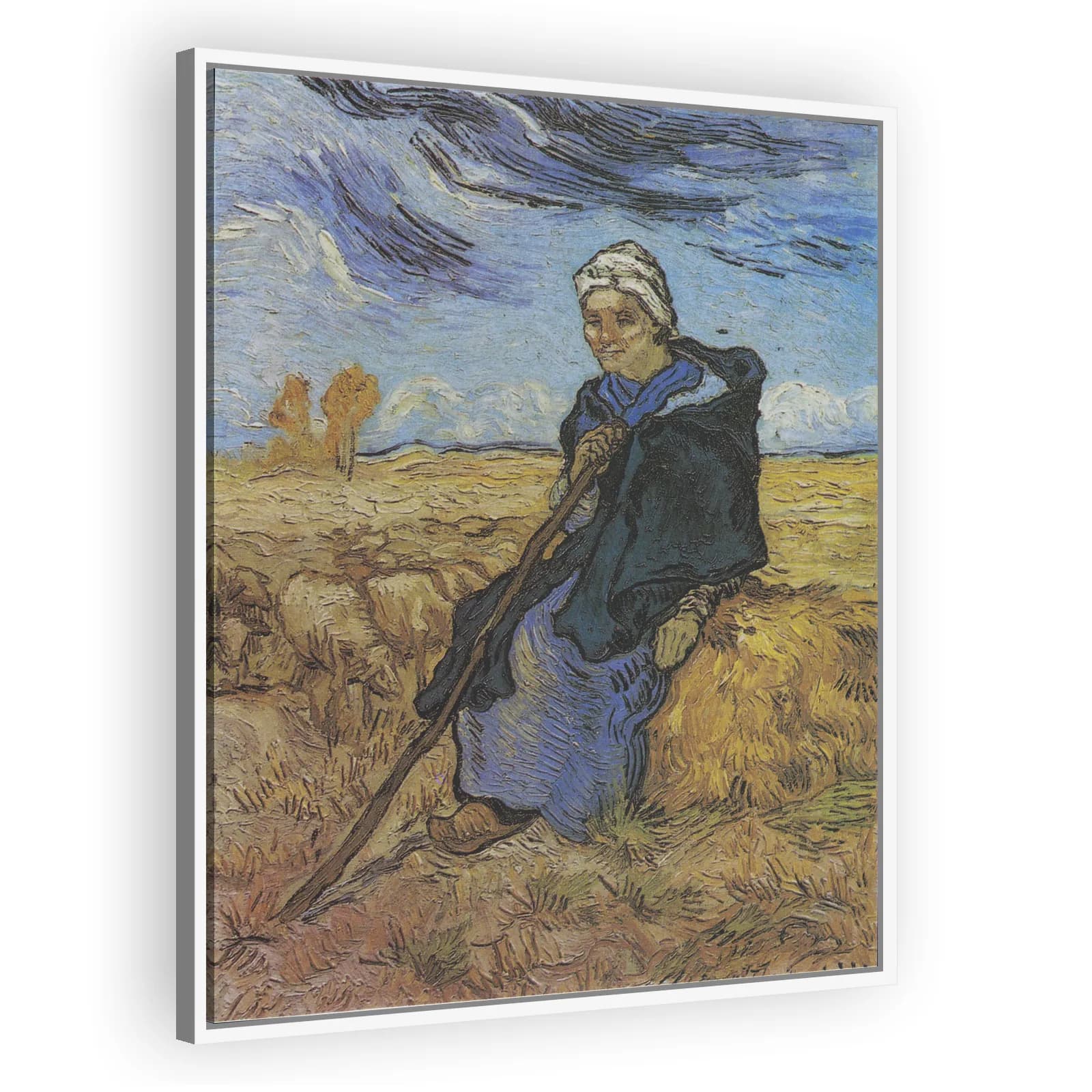 Shepherdess (after Millet) by Vincent Van Gogh - view 5 thumbnail