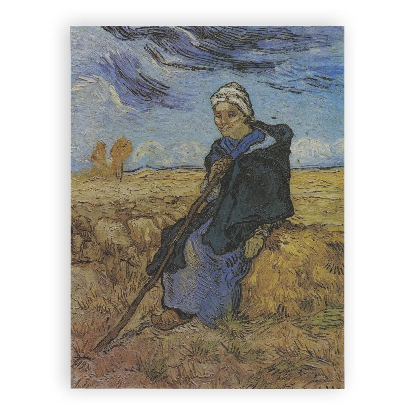 Shepherdess (after Millet) by Vincent Van Gogh - view 6 thumbnail
