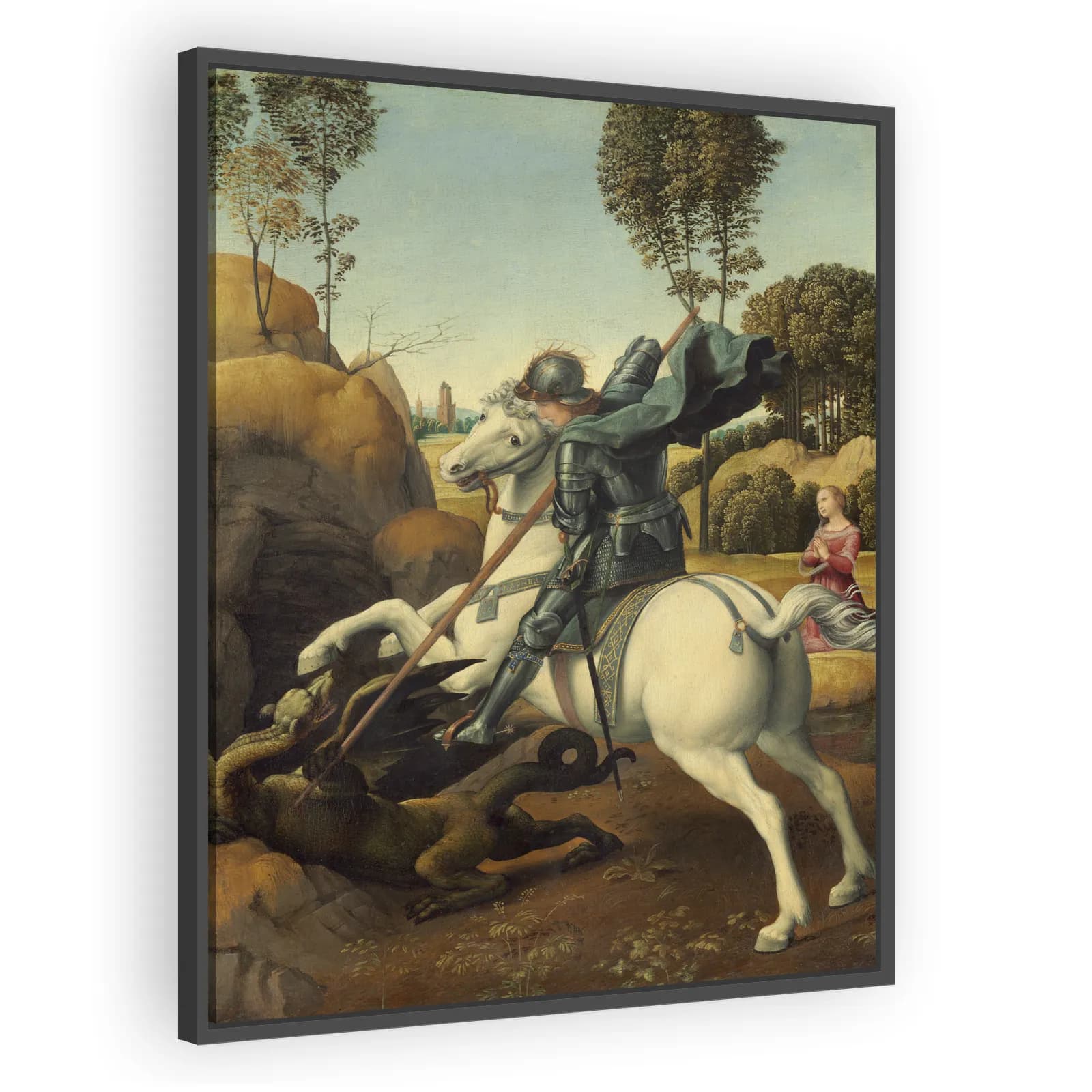 Saint George and the Dragon by Raphael