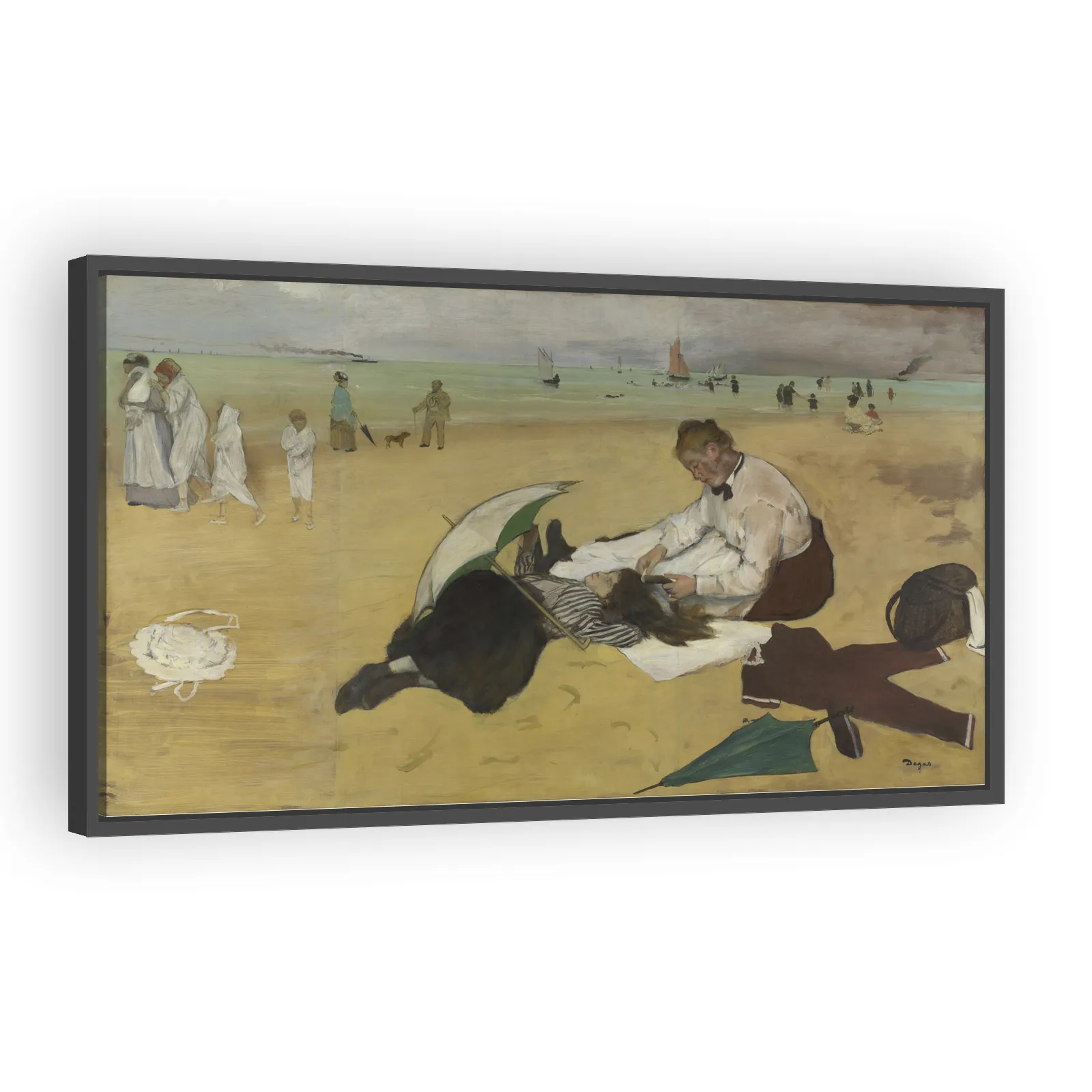 Beach Scene by Edgar Degas