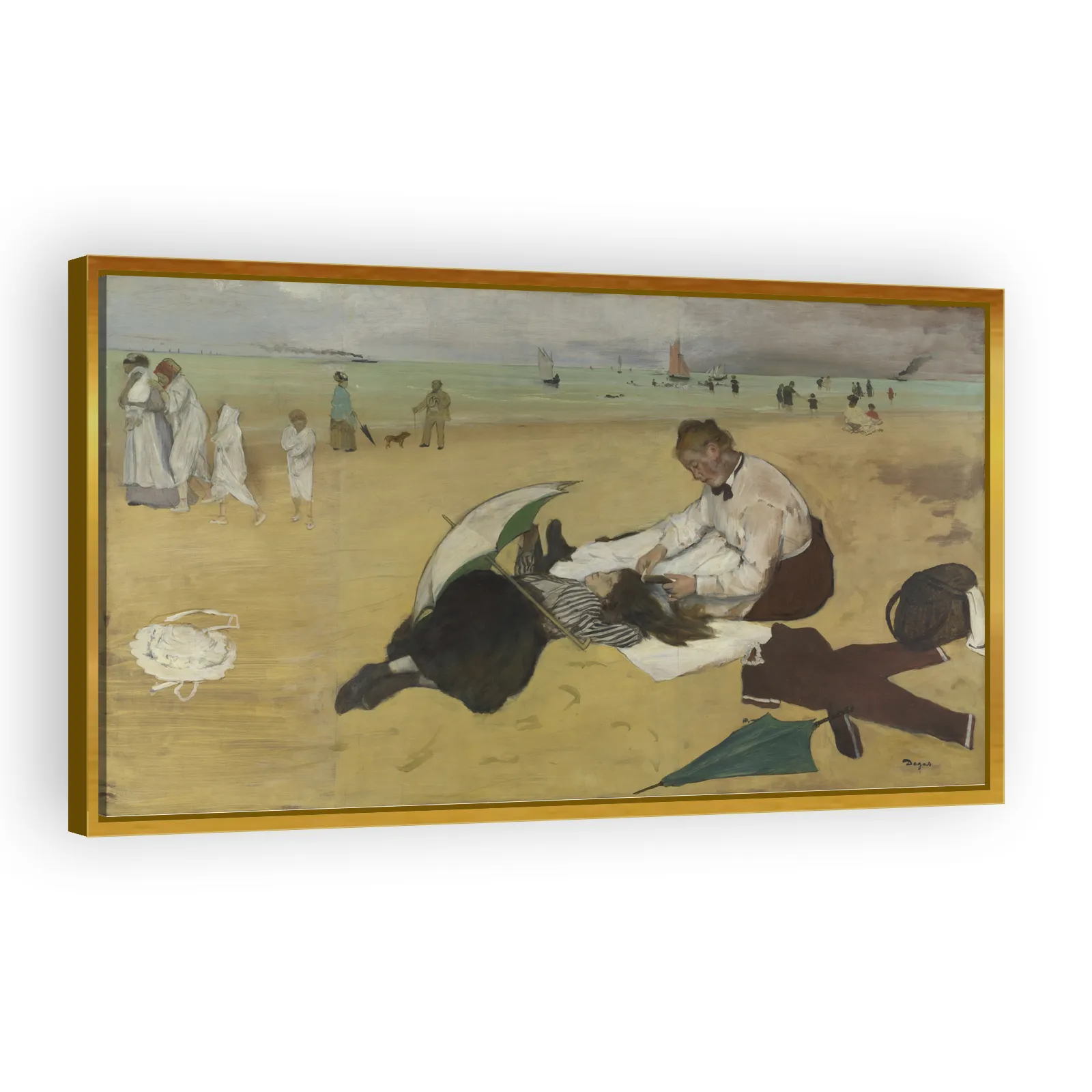 Beach Scene by Edgar Degas - view 3 thumbnail