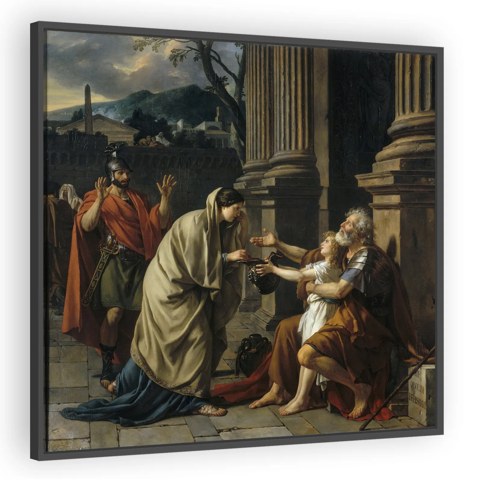 Belisarius Begging for Alms by Jacques Louis David