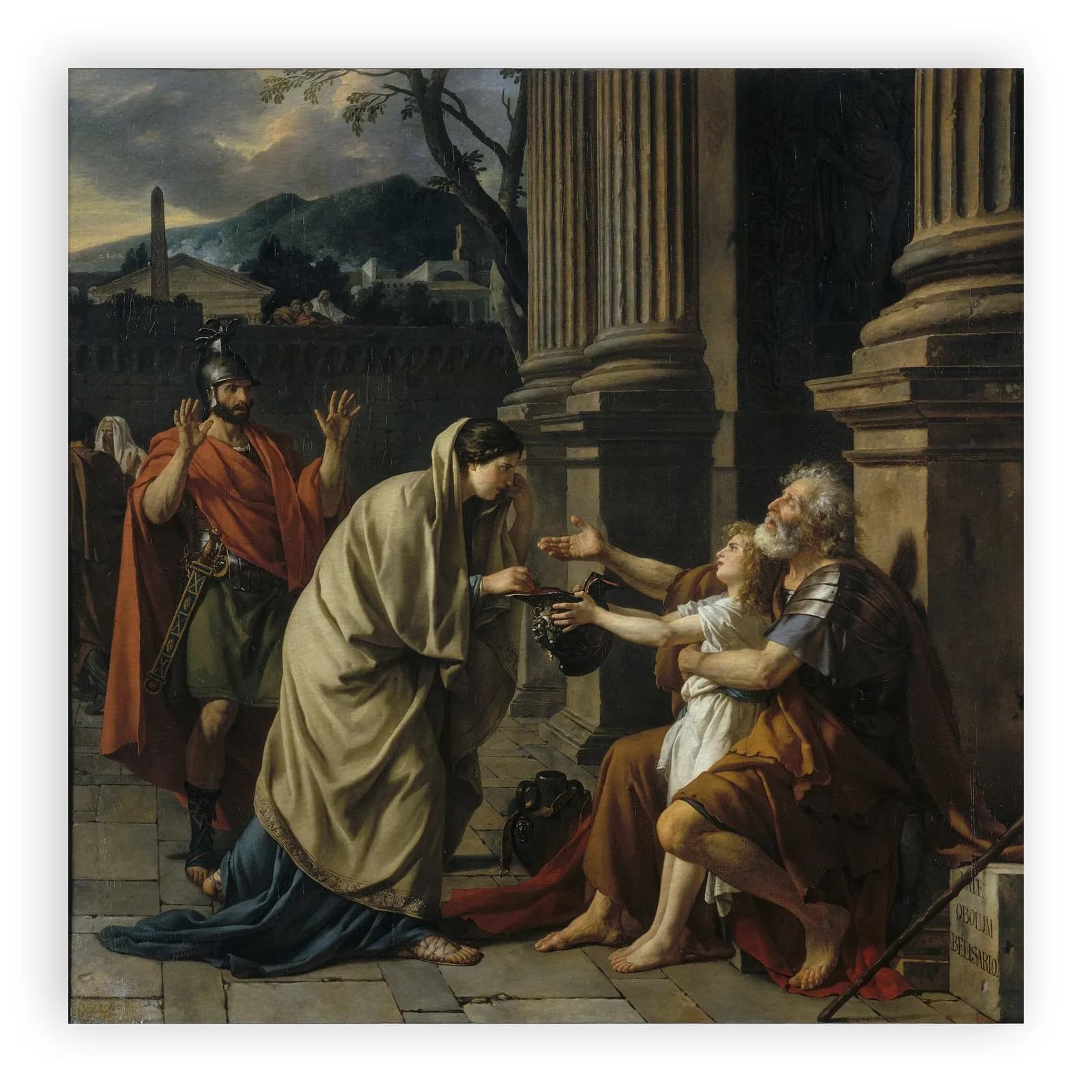 Belisarius Begging for Alms by Jacques Louis David - view 6 thumbnail