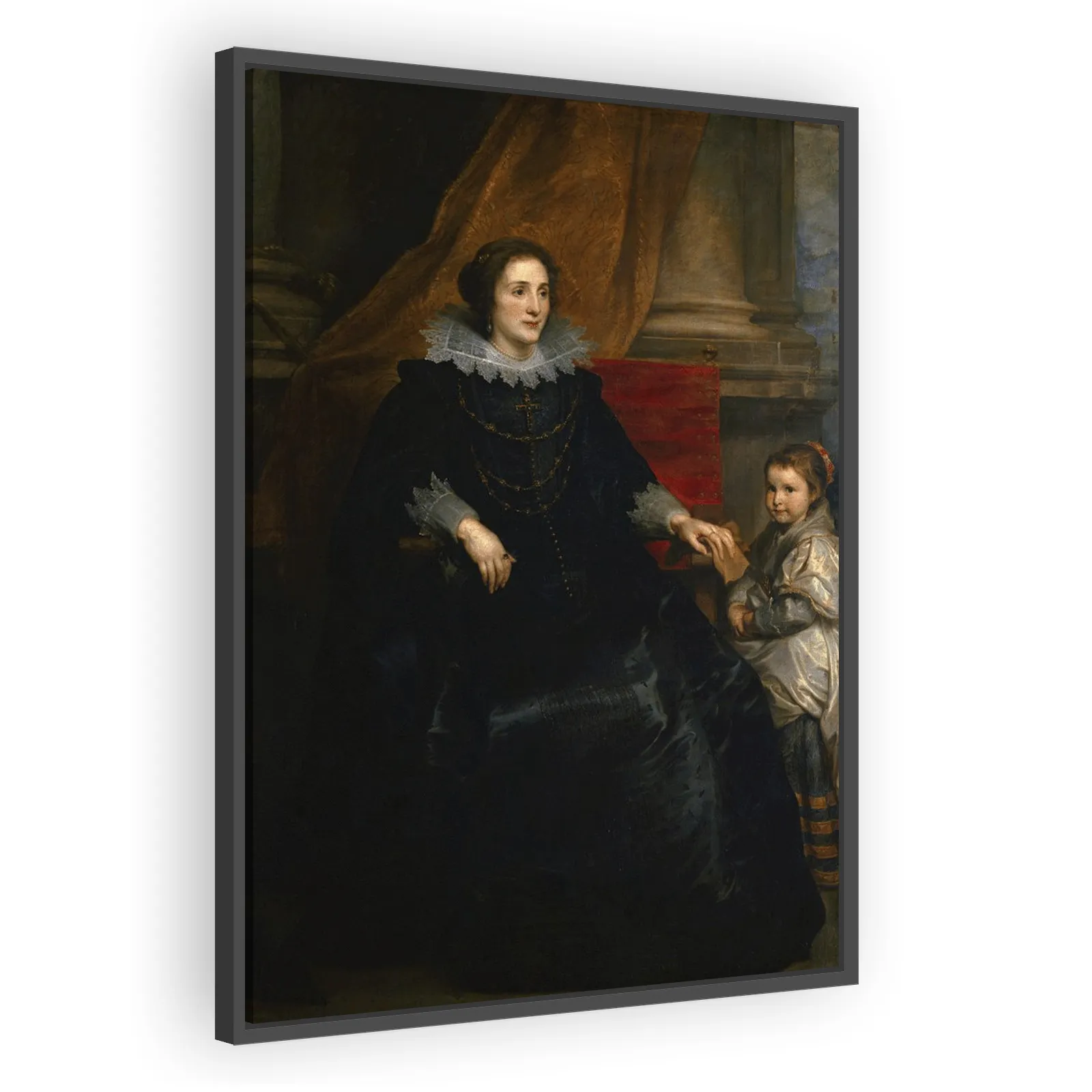 Portrait of a Woman Seated with Her Daughter by Anthony Van Dyck