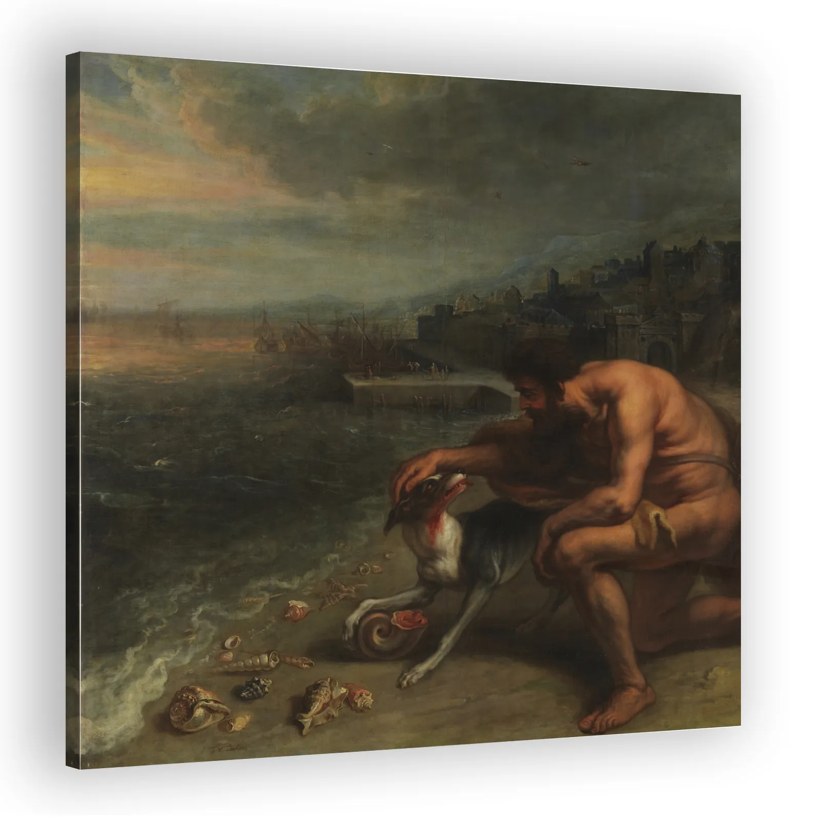 Hercules's Dog Discovers Tyrian Purple by Peter Paul Rubens - view 2 thumbnail