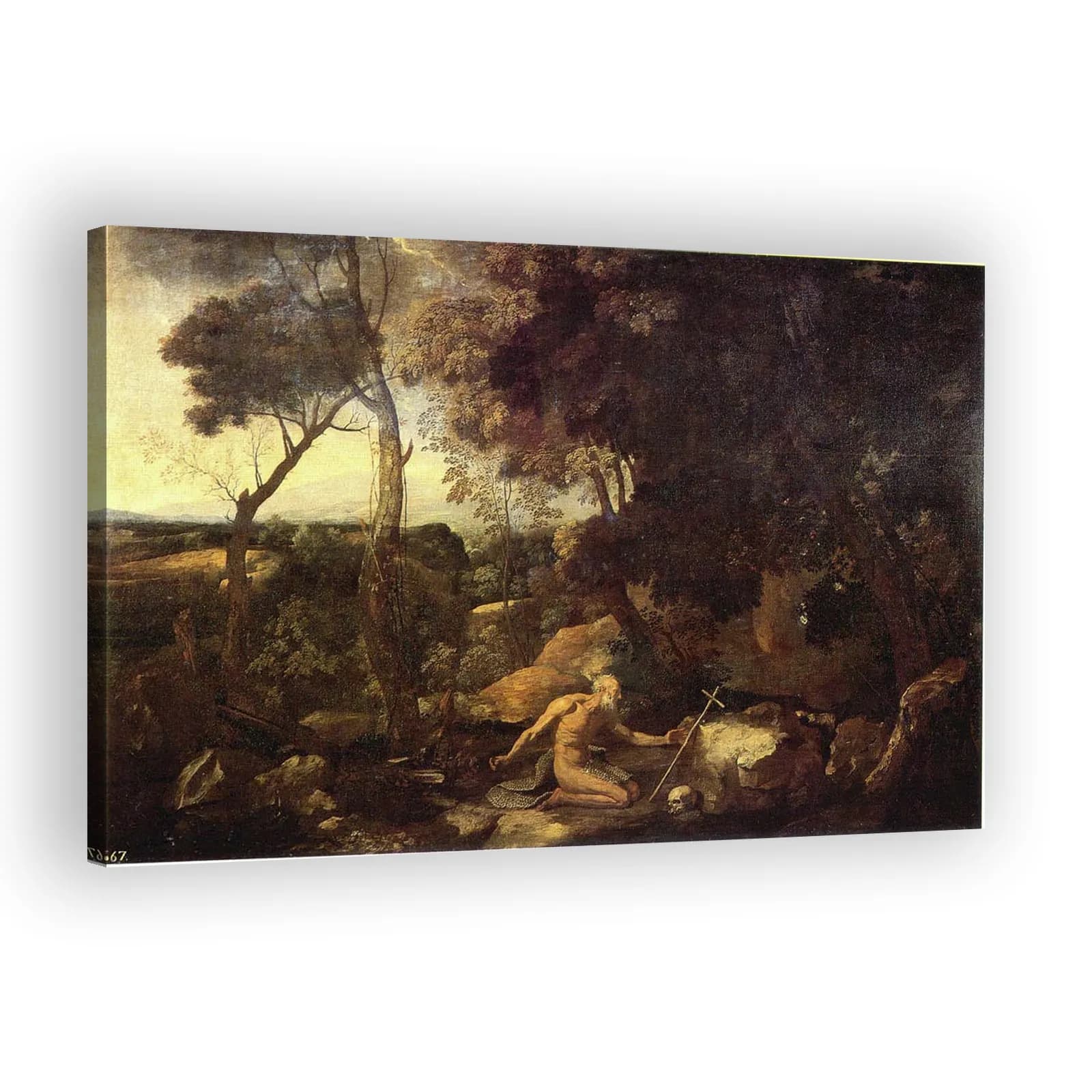 Landscape with Saint Paul the Hermit by Nicolas Poussin - view 2 thumbnail