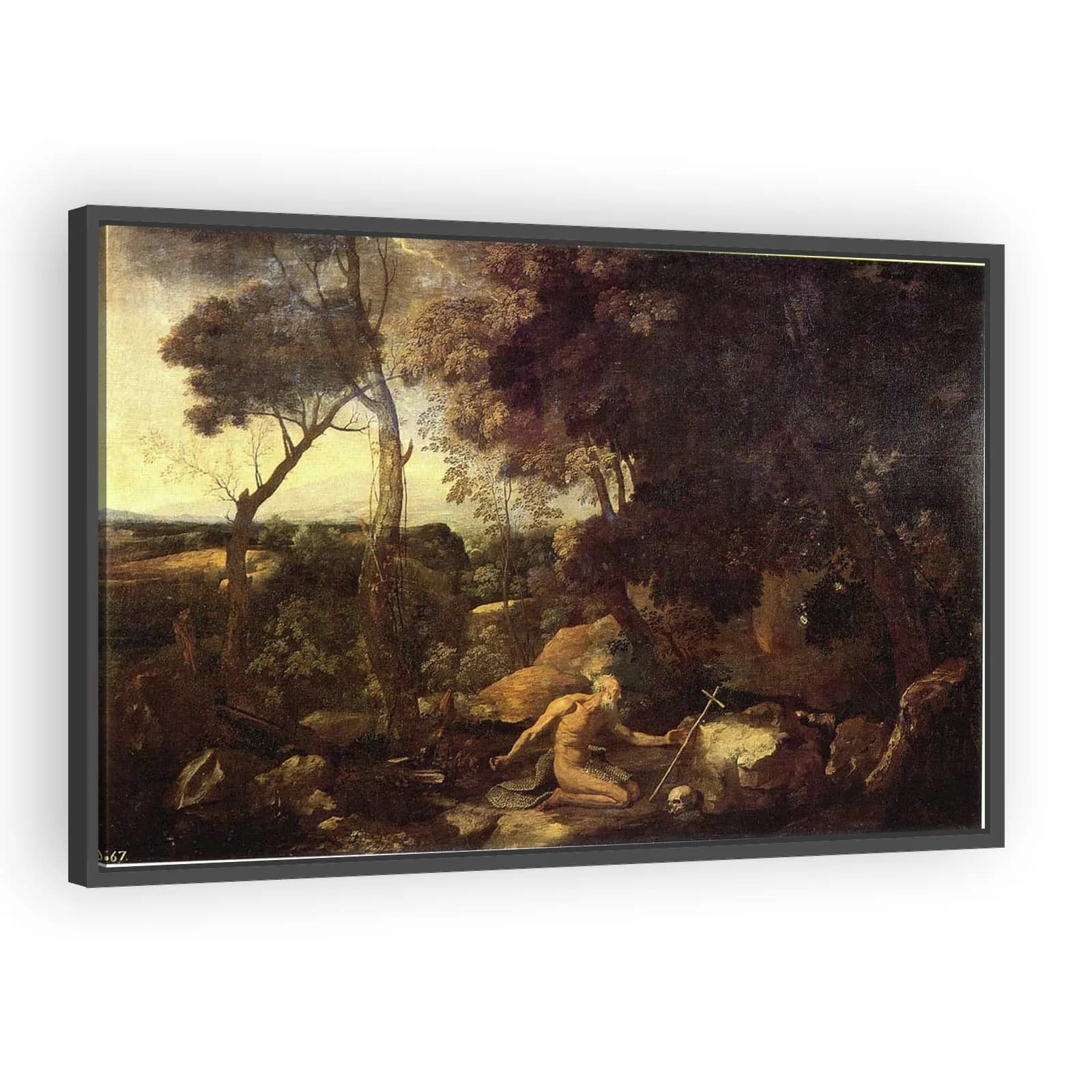 Landscape with Saint Paul the Hermit by Nicolas Poussin