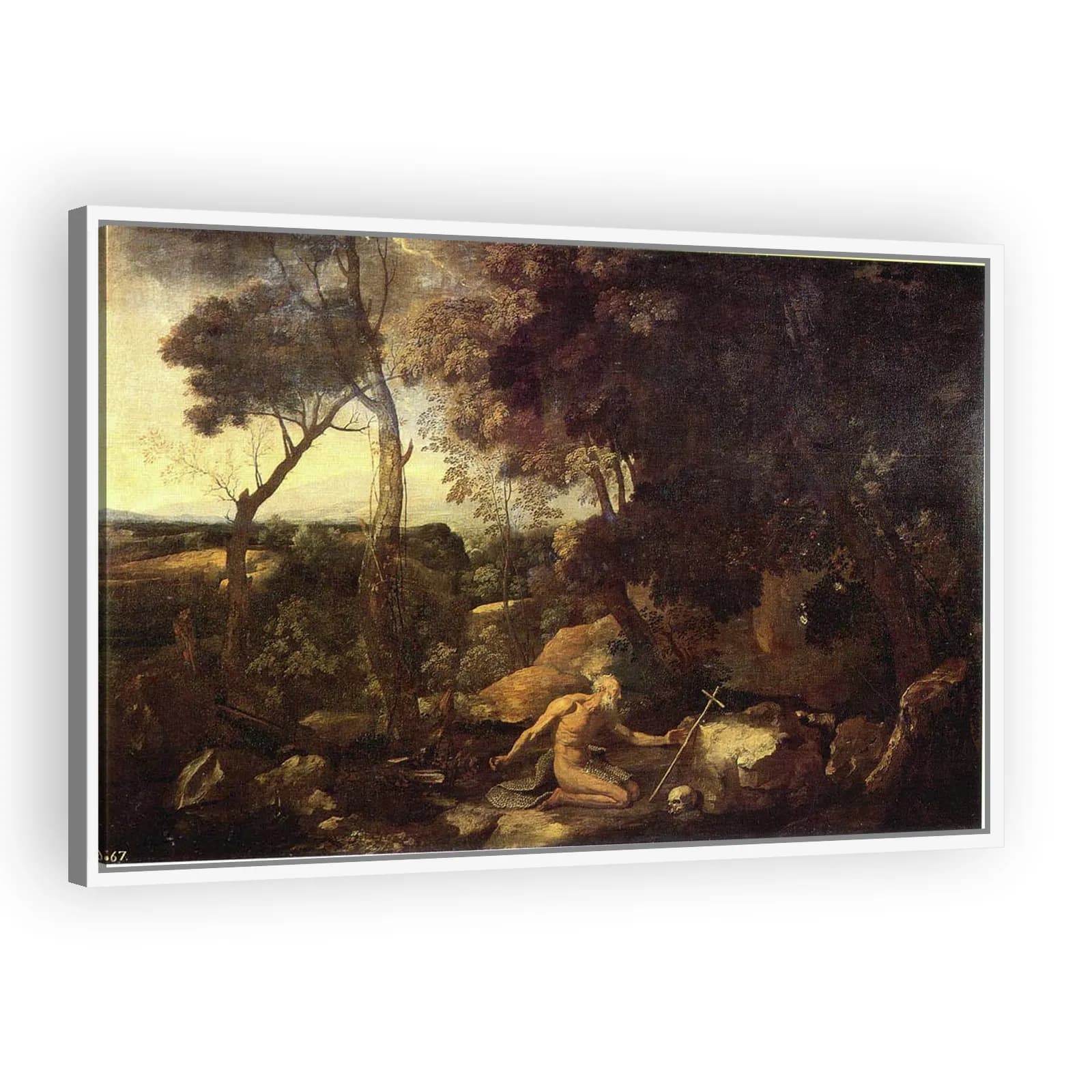 Landscape with Saint Paul the Hermit by Nicolas Poussin - view 5 thumbnail