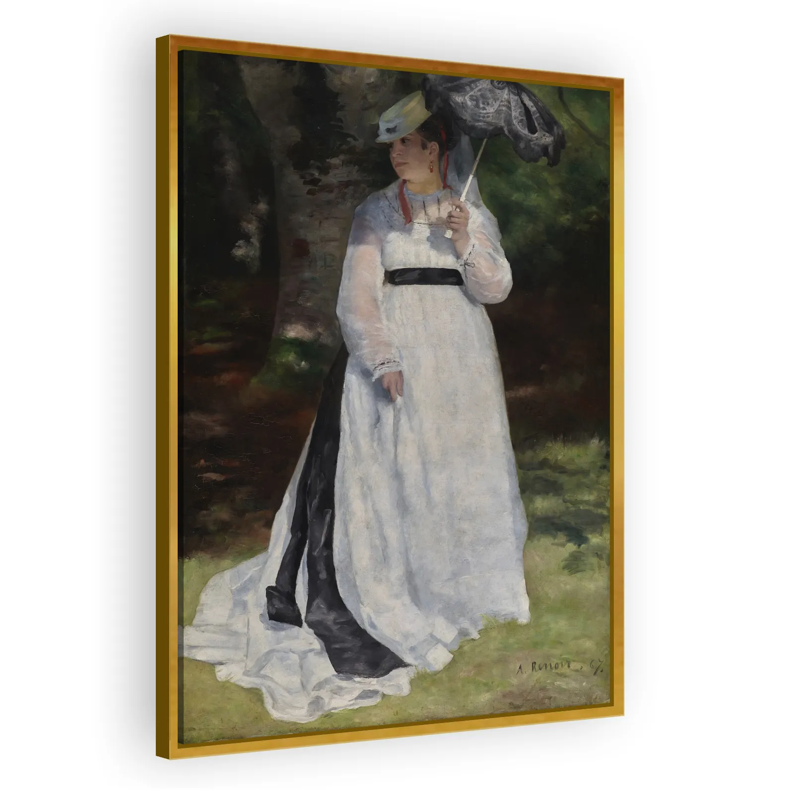 Lise with a Parasol by Pierre Auguste Renoir - view 3 thumbnail