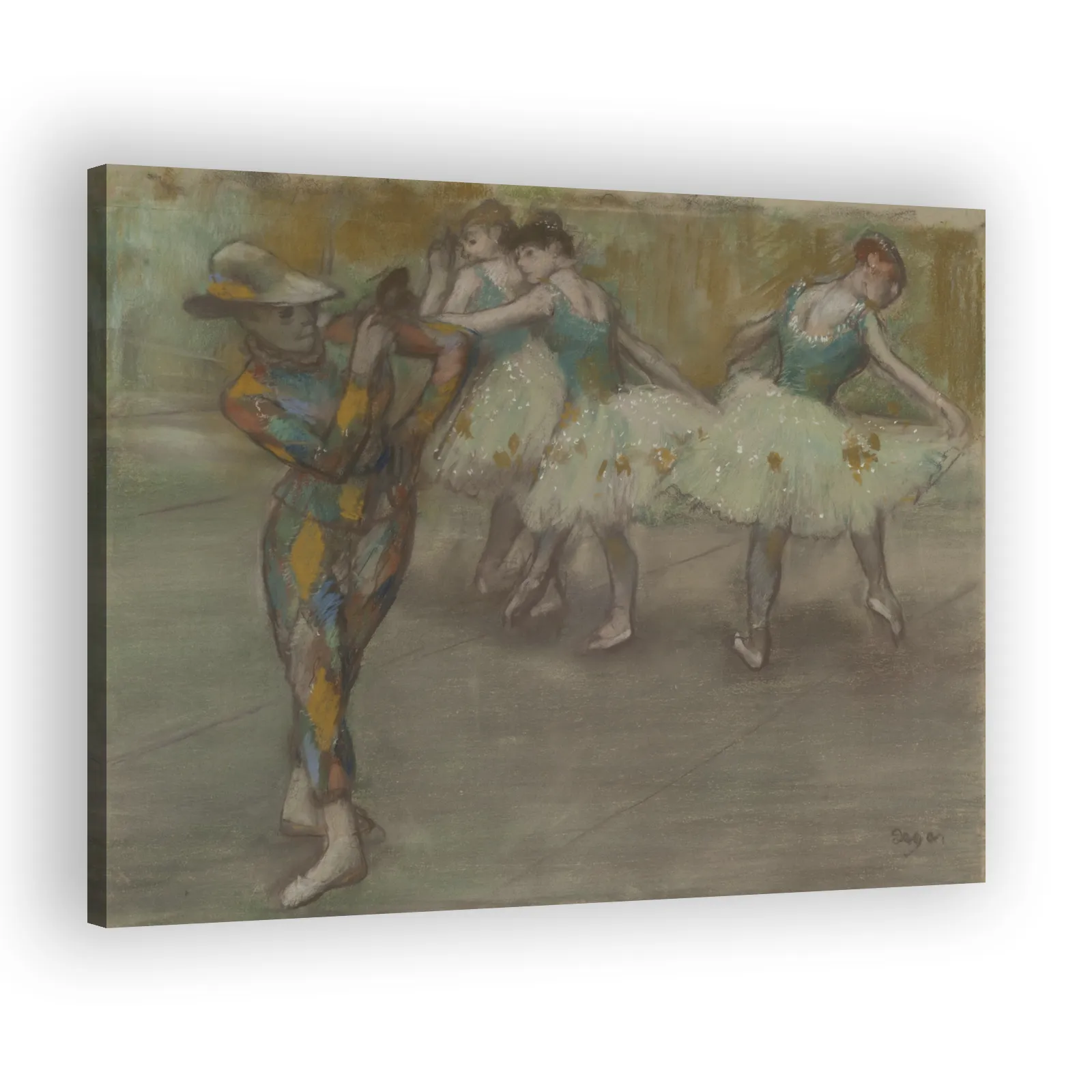 Harlequin Dance by Edgar Degas - view 2 thumbnail