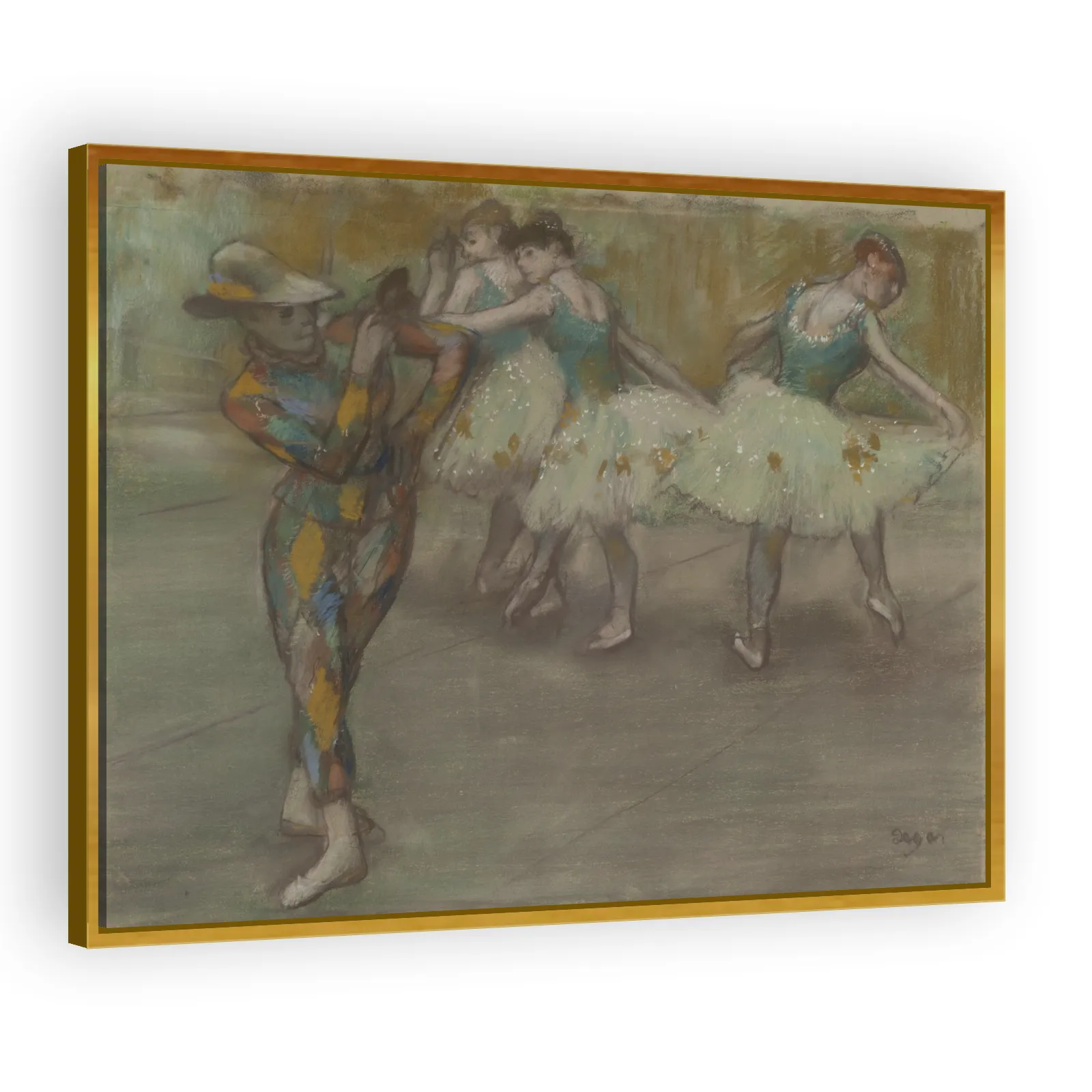 Harlequin Dance by Edgar Degas - view 3 thumbnail