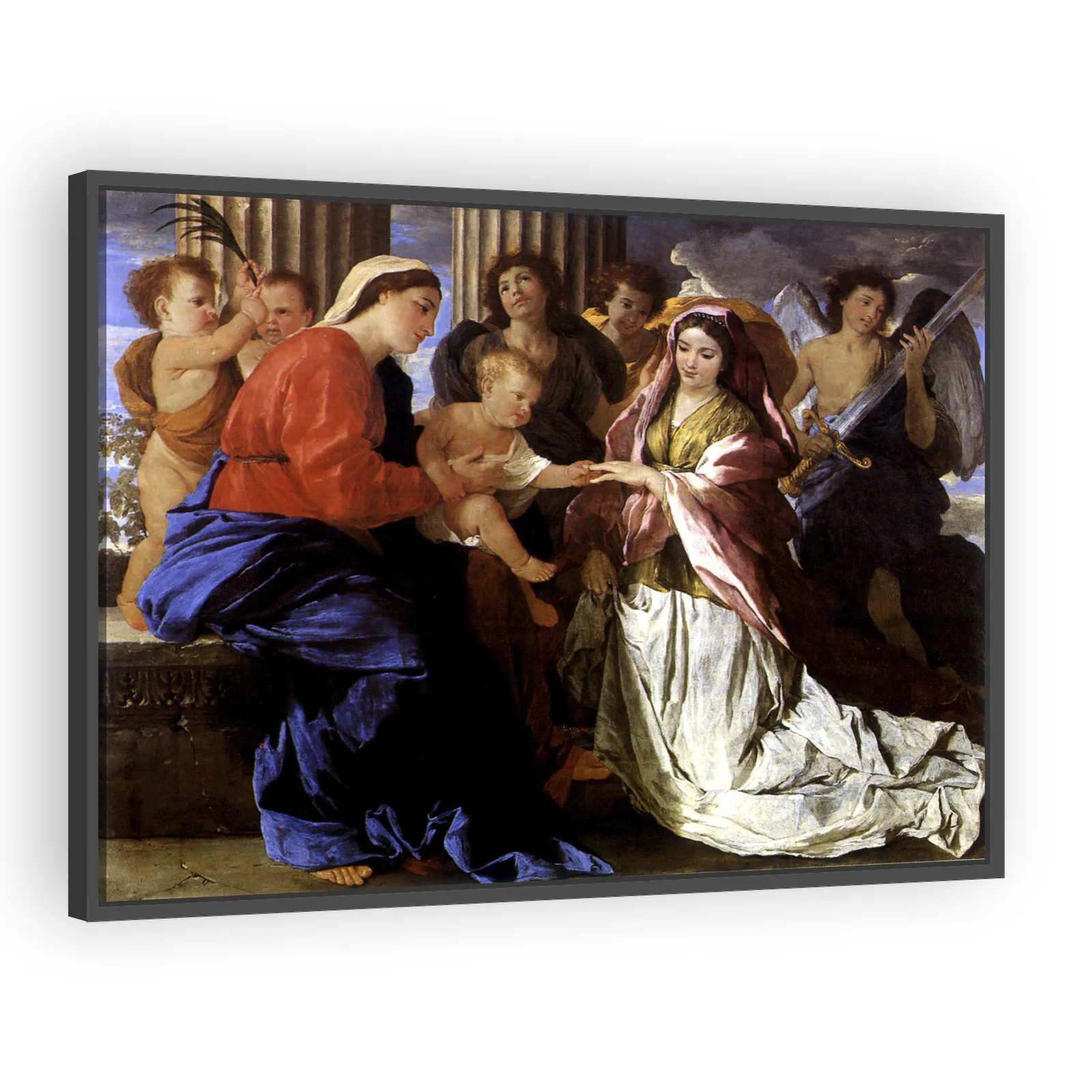 The Mystic Marriage of Saint Catherine by Nicolas Poussin