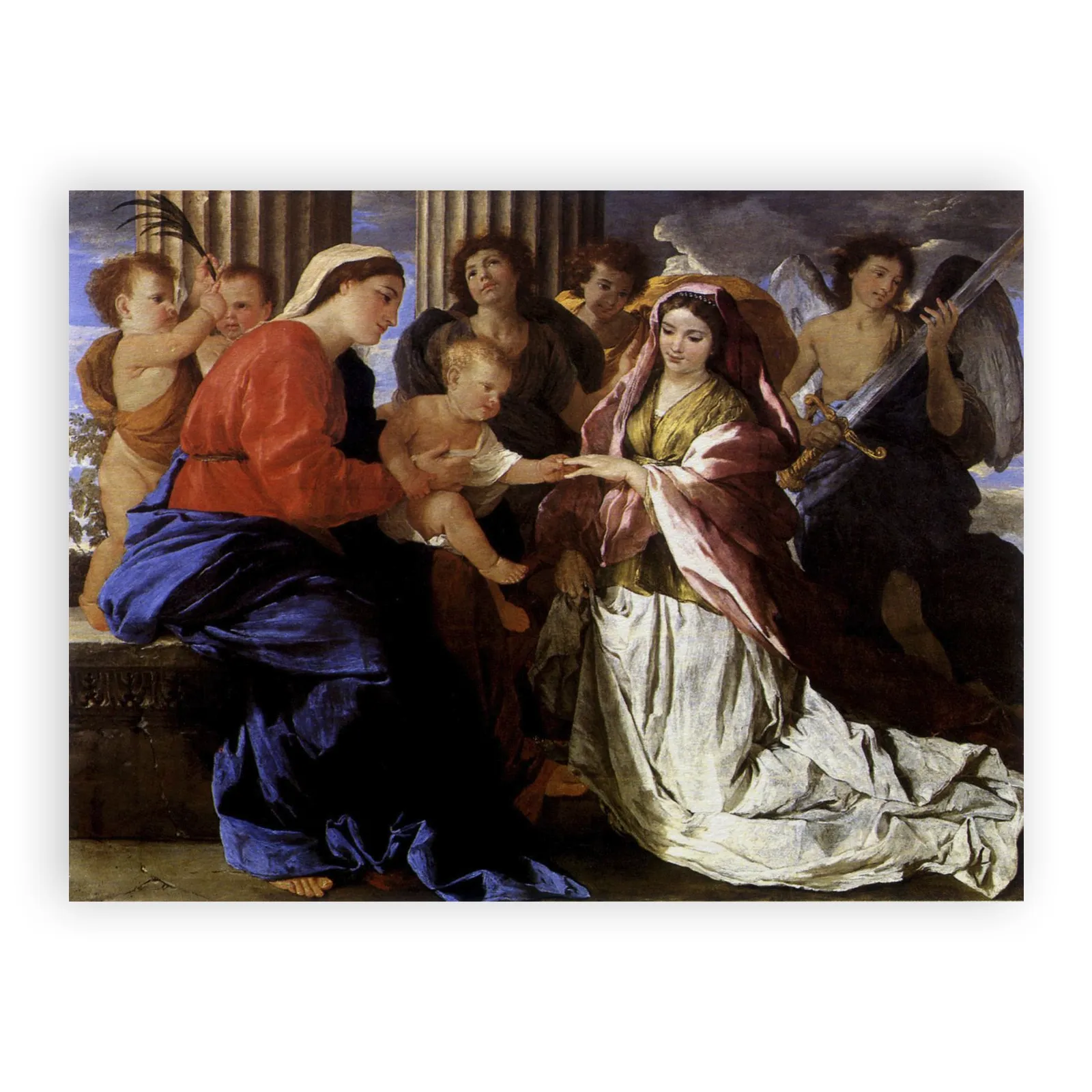 The Mystic Marriage of Saint Catherine by Nicolas Poussin - view 6 thumbnail