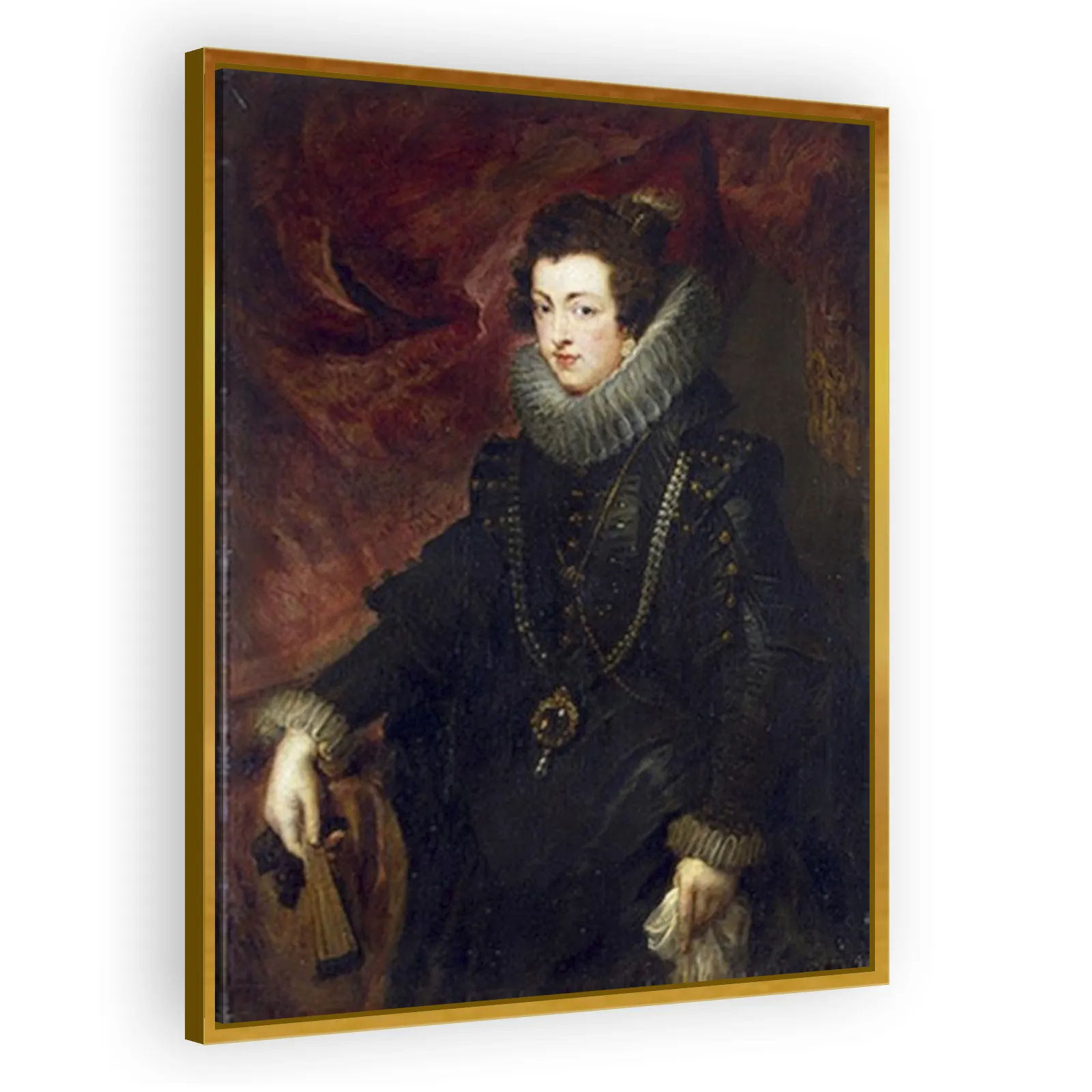 Portrait of Elizabeth of Bourbon, Queen of Spain by Peter Paul Rubens - view 3 thumbnail