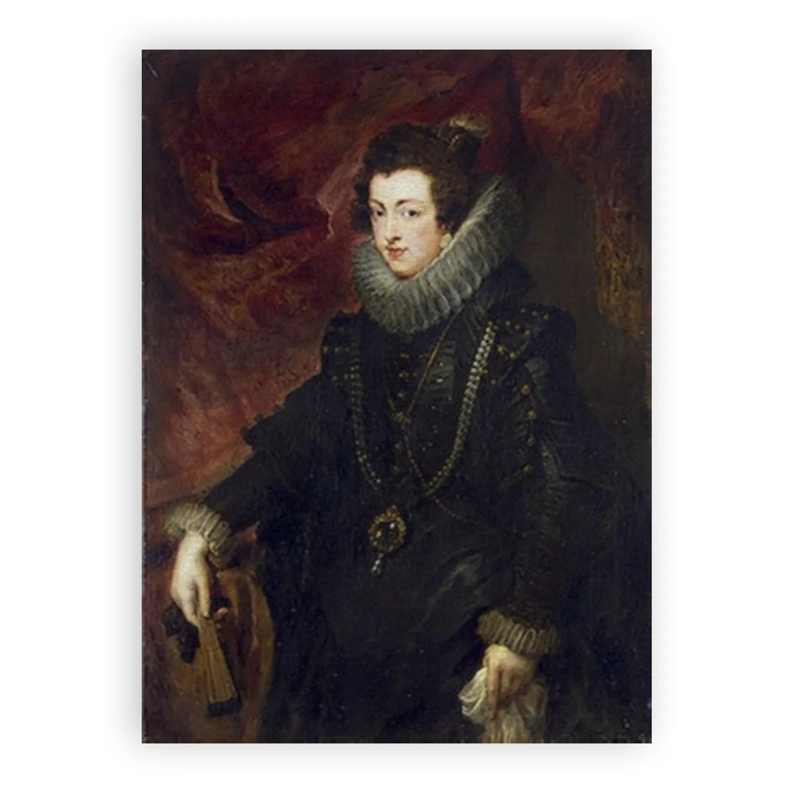 Portrait of Elizabeth of Bourbon, Queen of Spain by Peter Paul Rubens - view 6 thumbnail