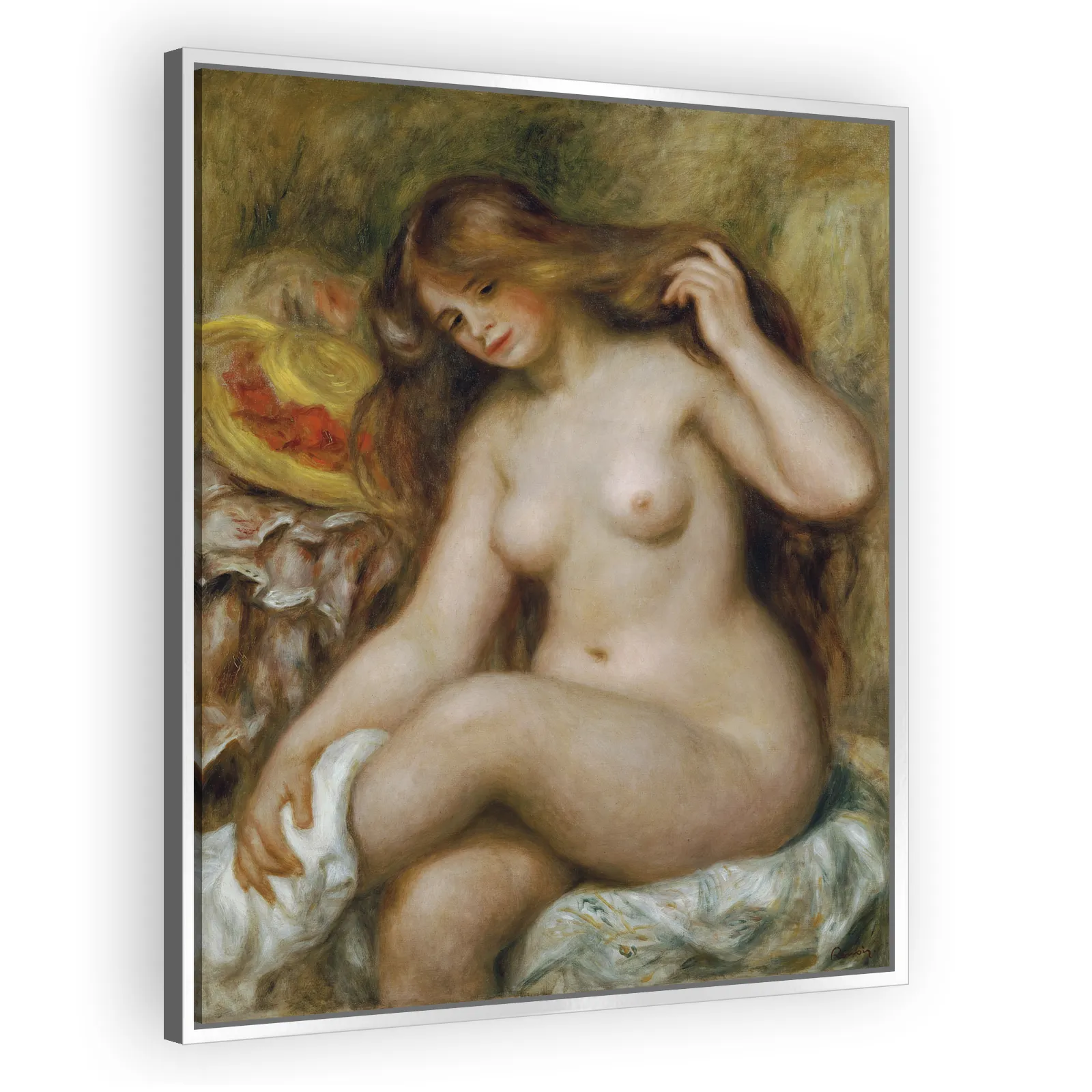 Badende mit blondem, offenem Haar by Pierre Auguste Renoir - view 4 thumbnail