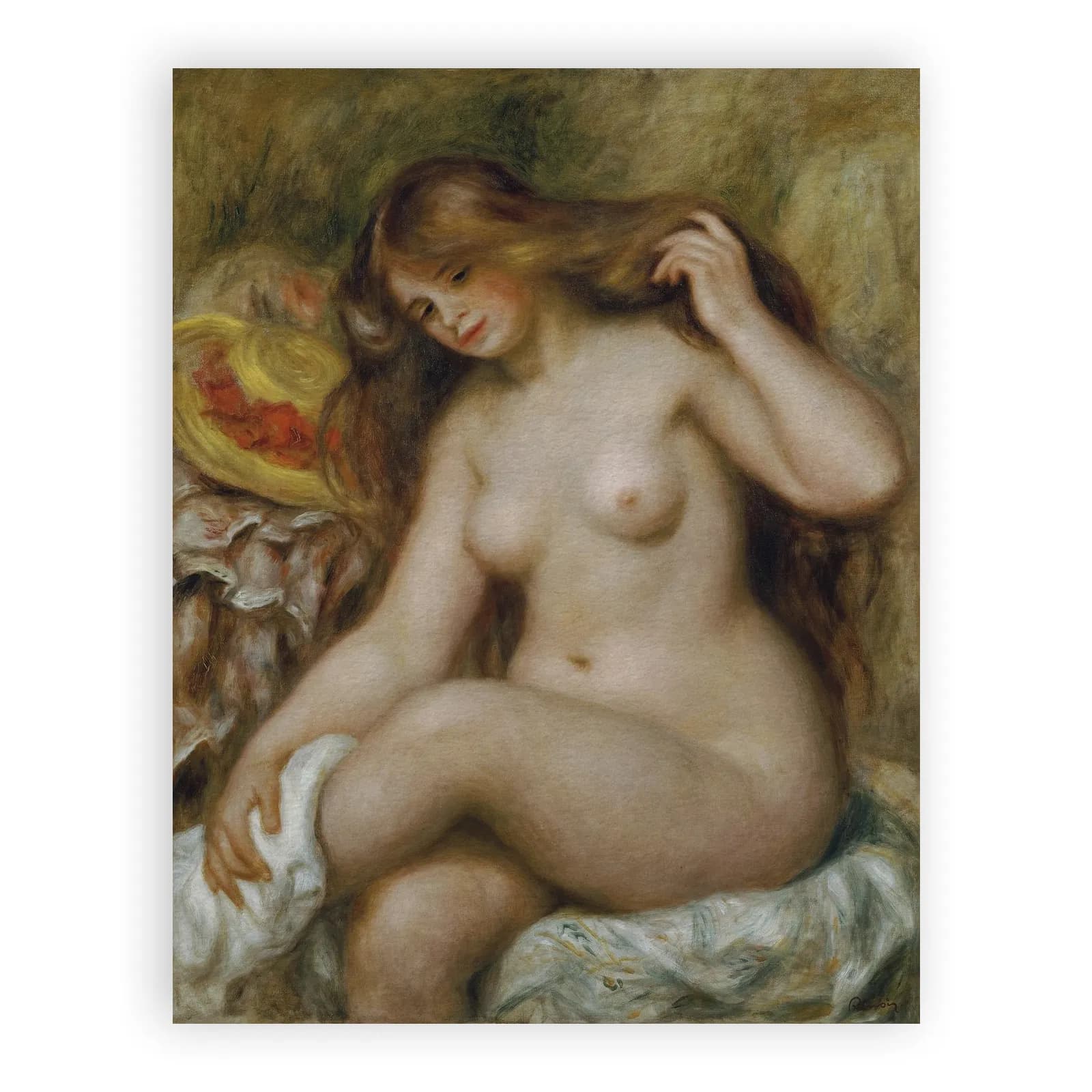 Badende mit blondem, offenem Haar by Pierre Auguste Renoir - view 6 thumbnail