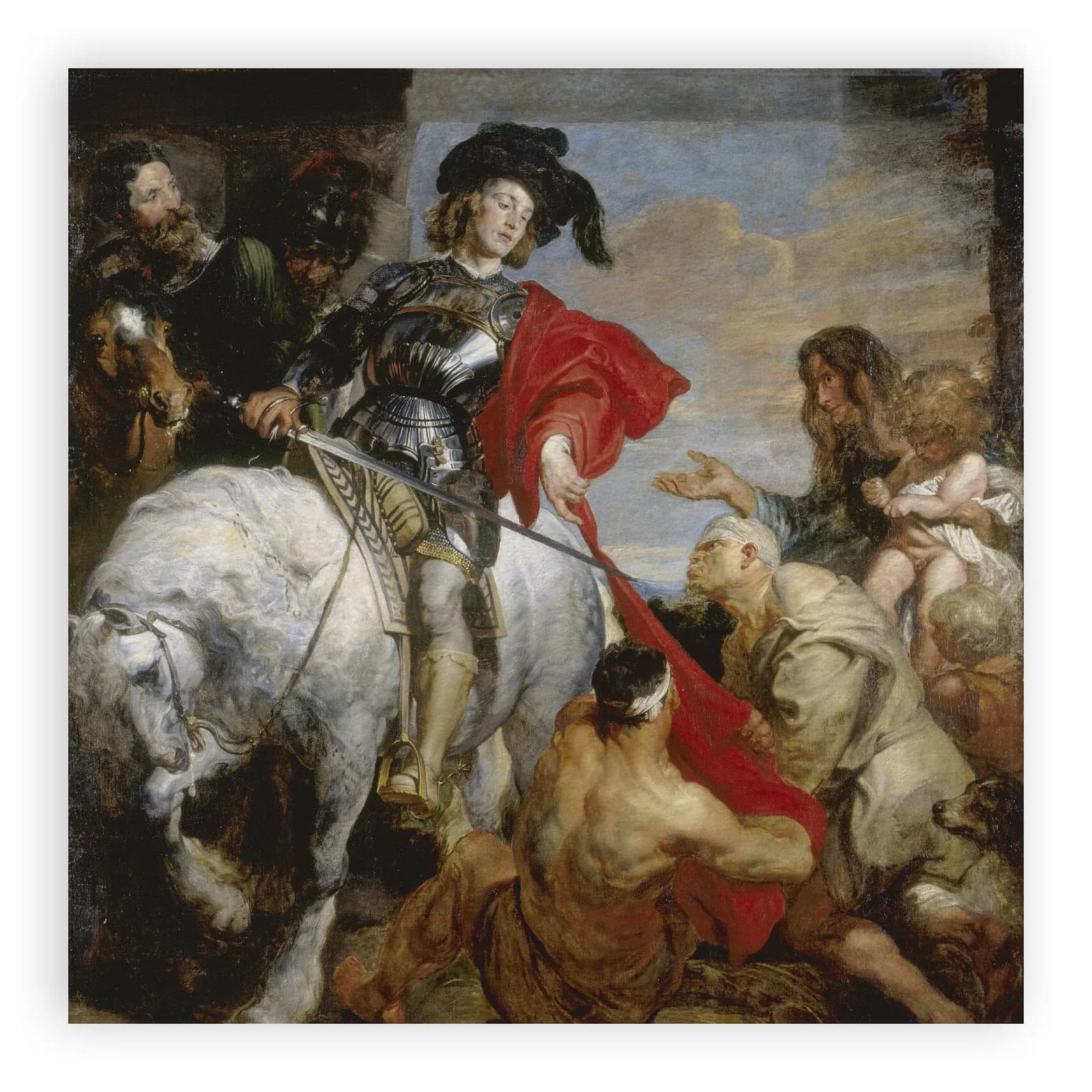 St Martin Dividing His Cloak by Anthony Van Dyck - view 6 thumbnail