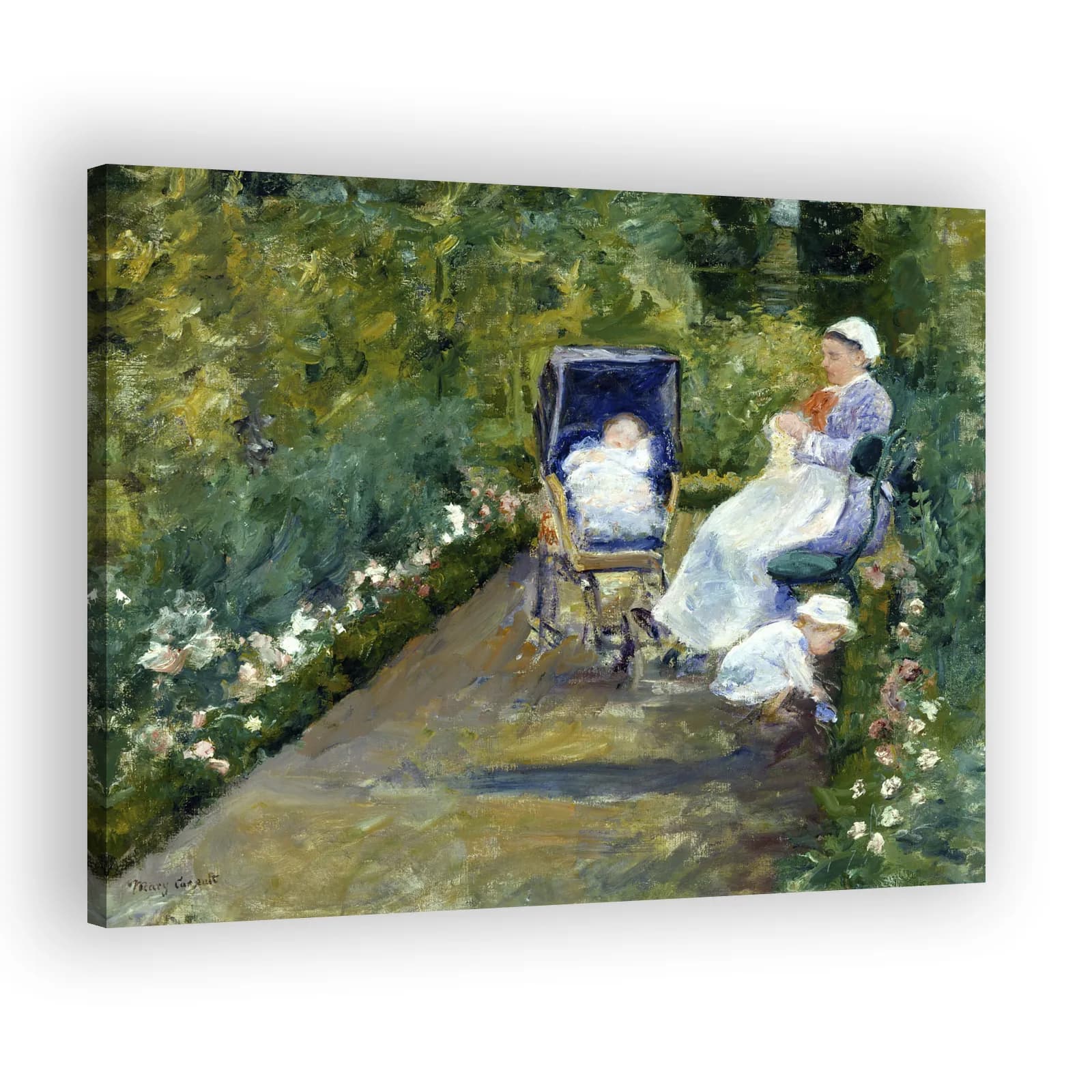Children in a Garden (The Nurse) by Mary Cassatt - view 2 thumbnail