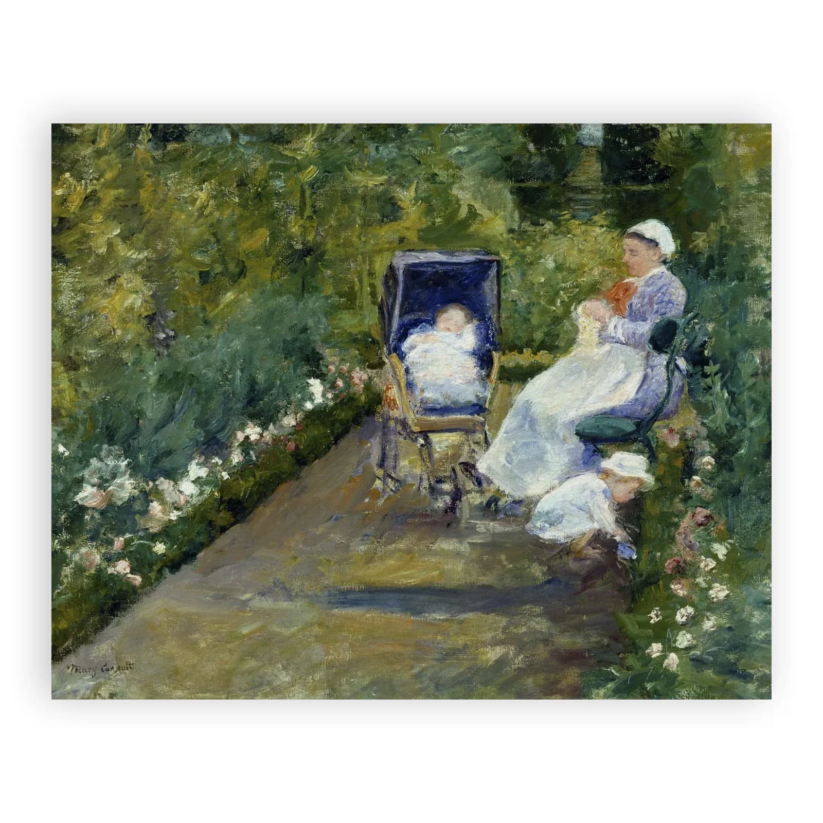 Children in a Garden (The Nurse) by Mary Cassatt - view 6 thumbnail