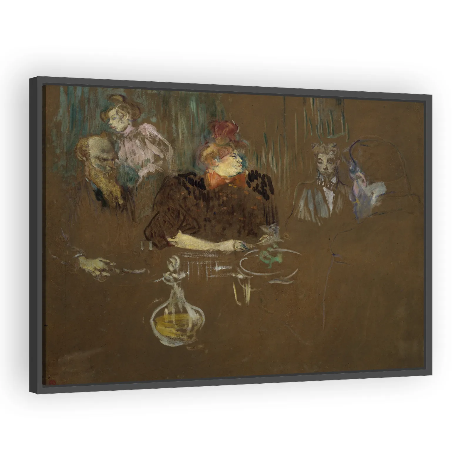 At the Table of Monsieur and Madame Natanson by Henri De Toulouse Lautrec