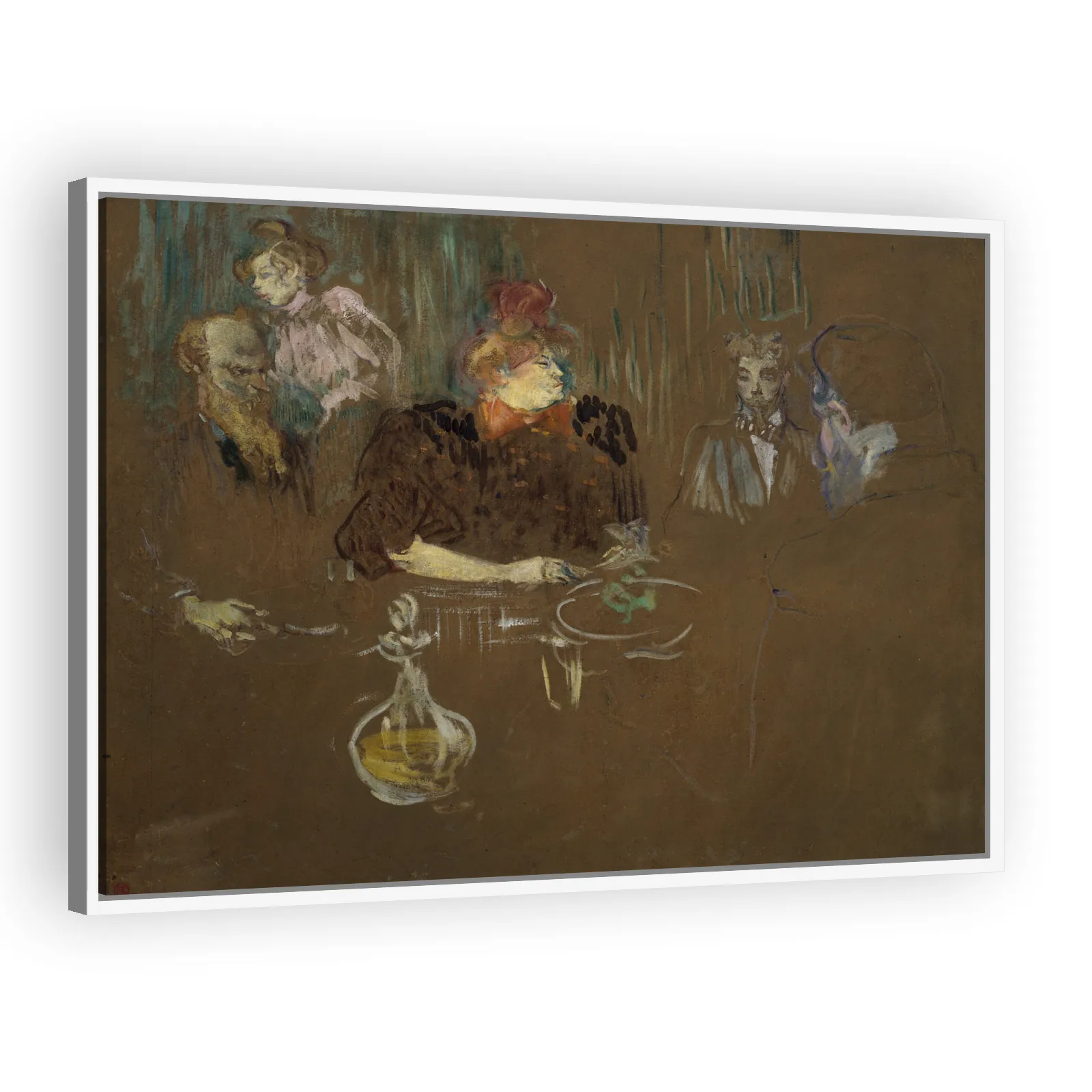At the Table of Monsieur and Madame Natanson by Henri De Toulouse Lautrec - view 5 thumbnail