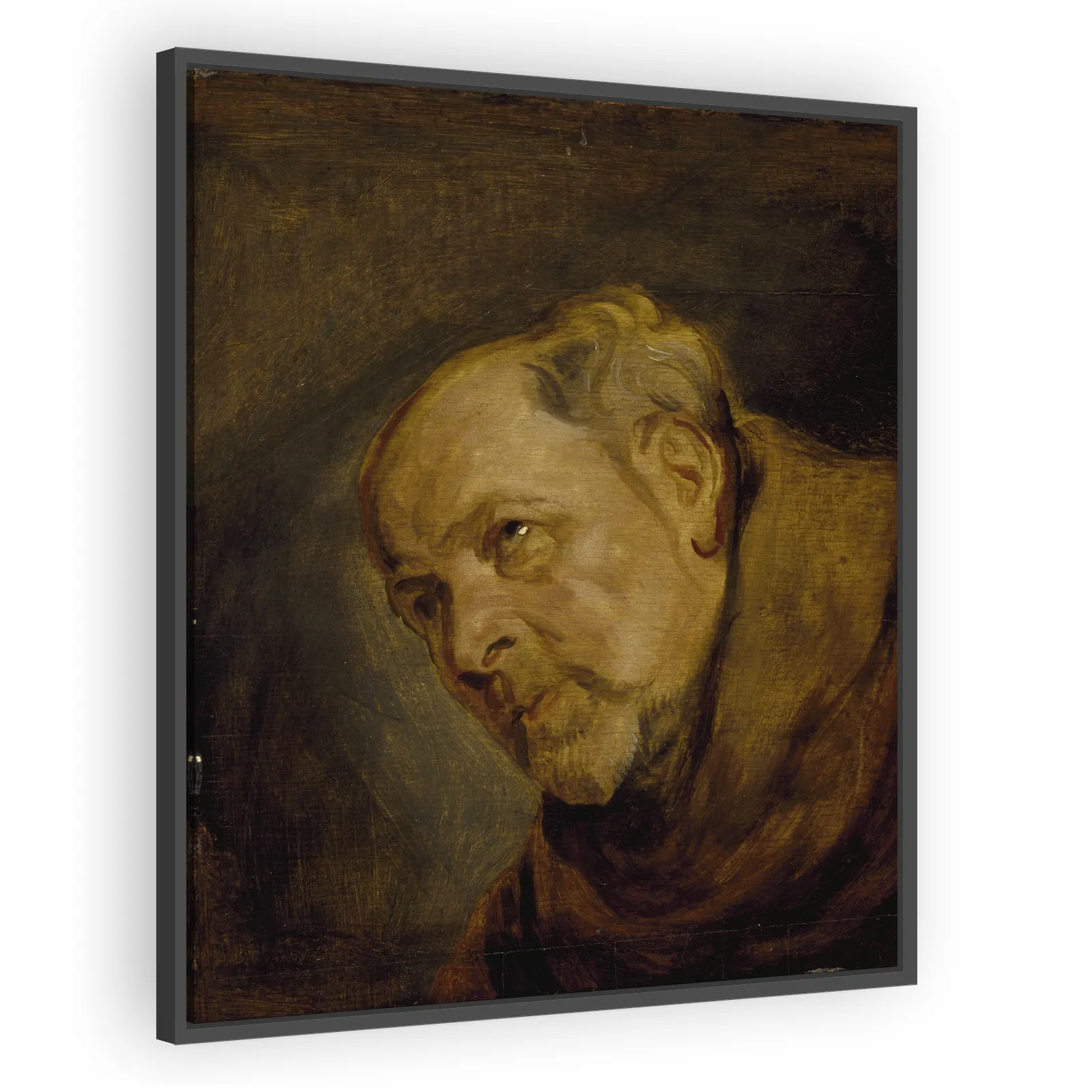 Head of a Monk (Jan Malderus as Saint Bonaventura) by Anthony Van Dyck