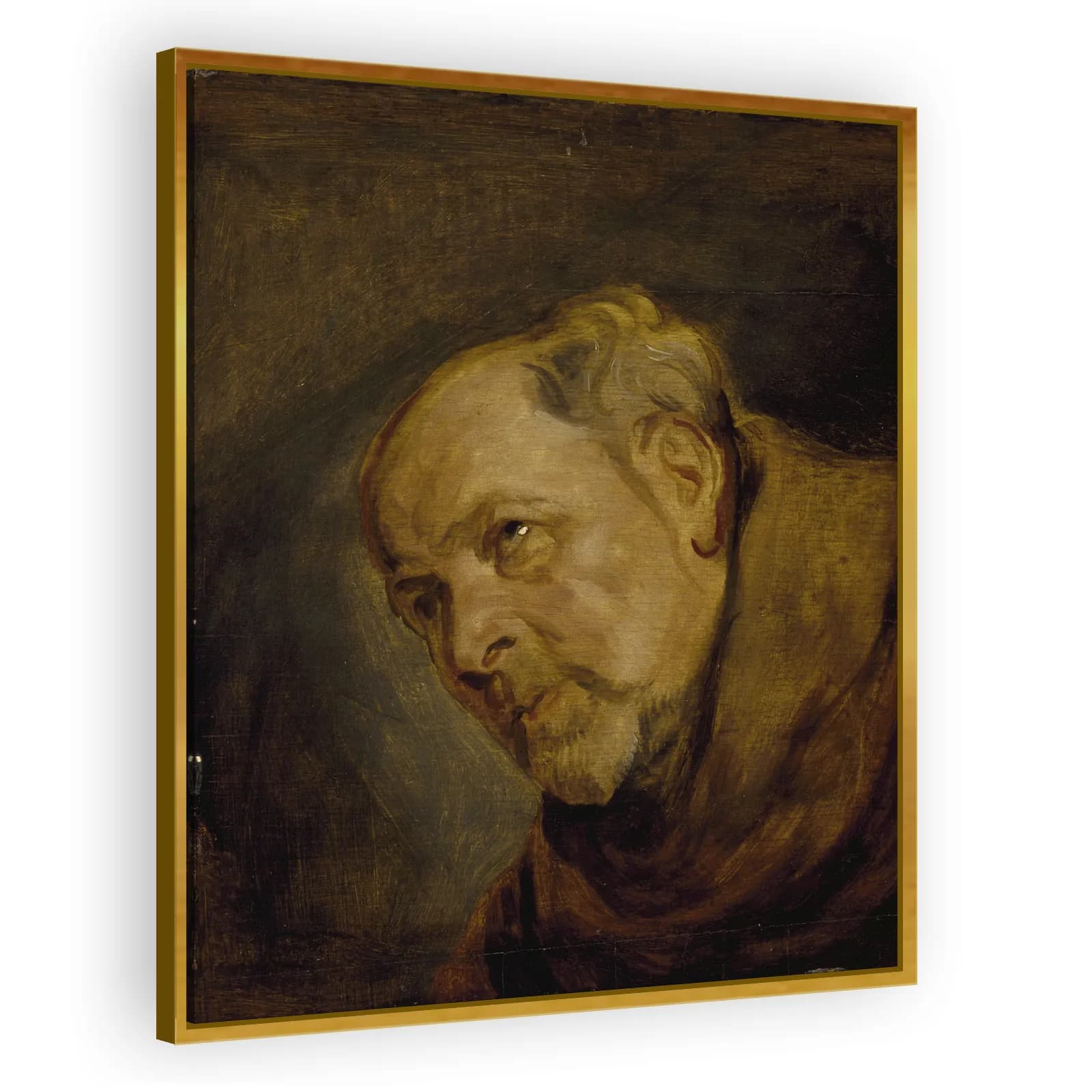 Head of a Monk (Jan Malderus as Saint Bonaventura) by Anthony Van Dyck - view 3 thumbnail