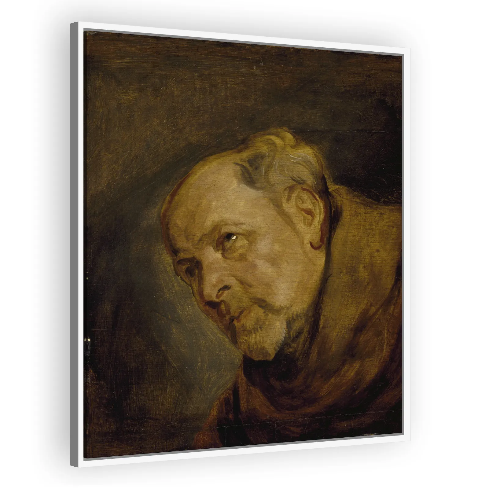 Head of a Monk (Jan Malderus as Saint Bonaventura) by Anthony Van Dyck - view 5 thumbnail