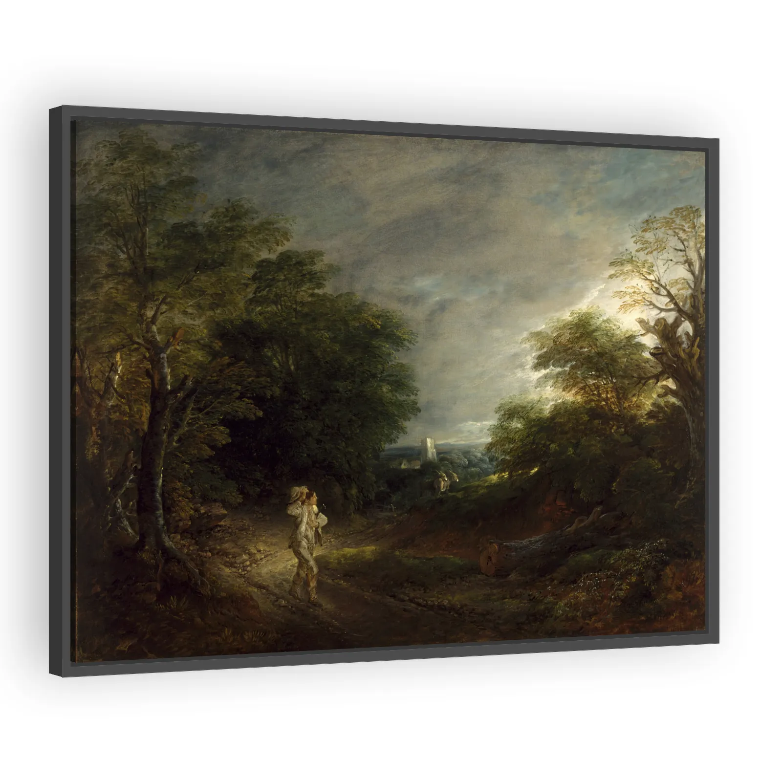 Wooded Landscape with a Woodcutter by Thomas Gainsborough