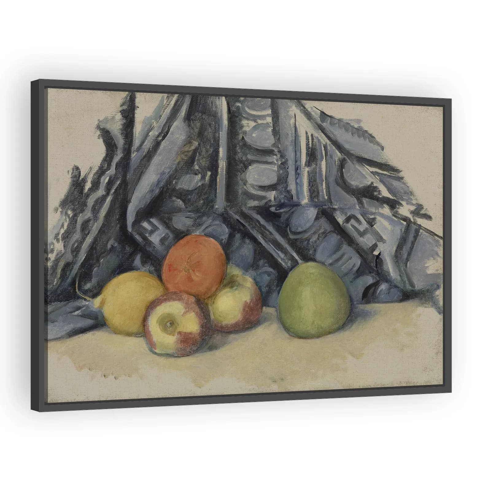 Apples and Cloth (Pommes et tapis) by Paul Cezanne