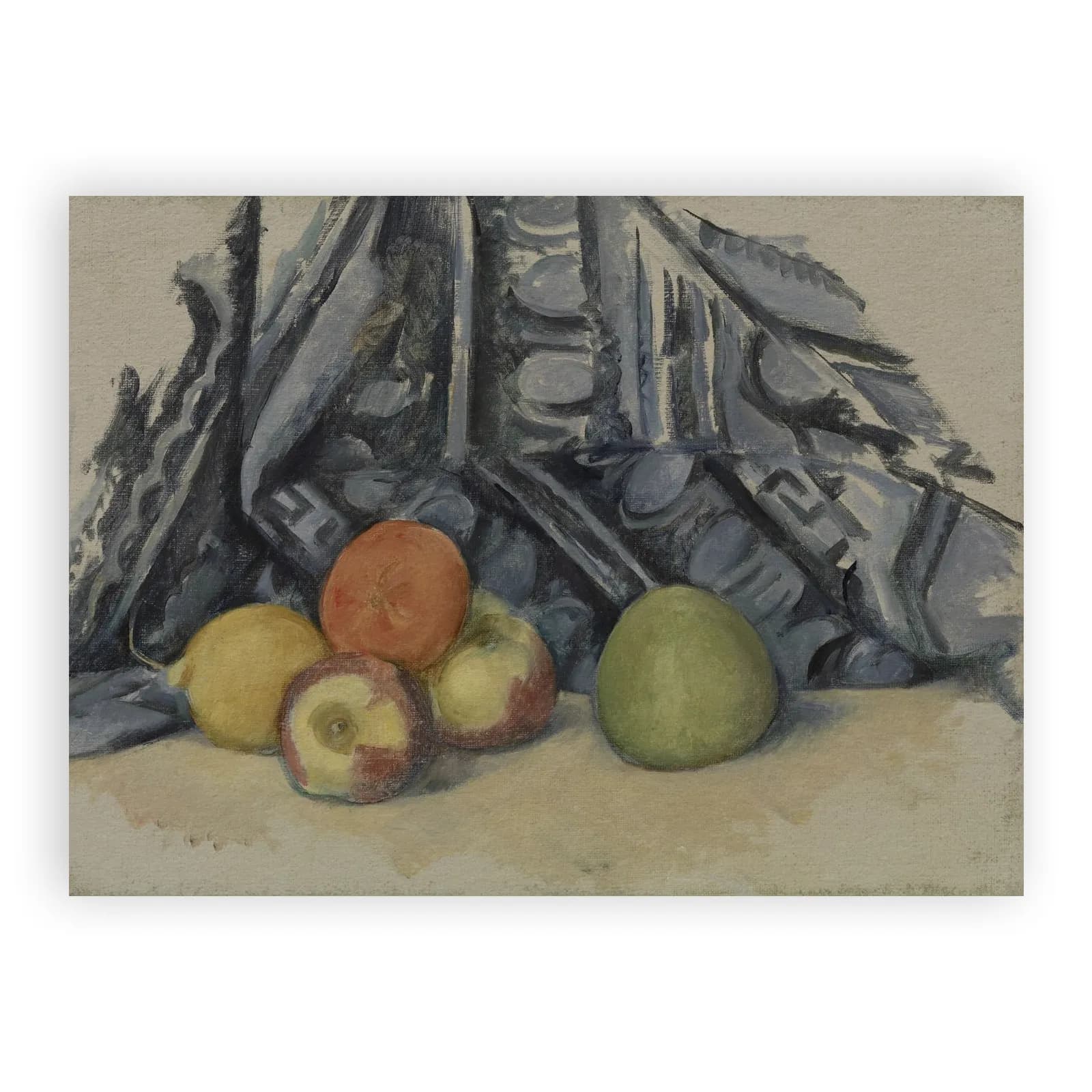 Apples and Cloth (Pommes et tapis) by Paul Cezanne - view 6 thumbnail