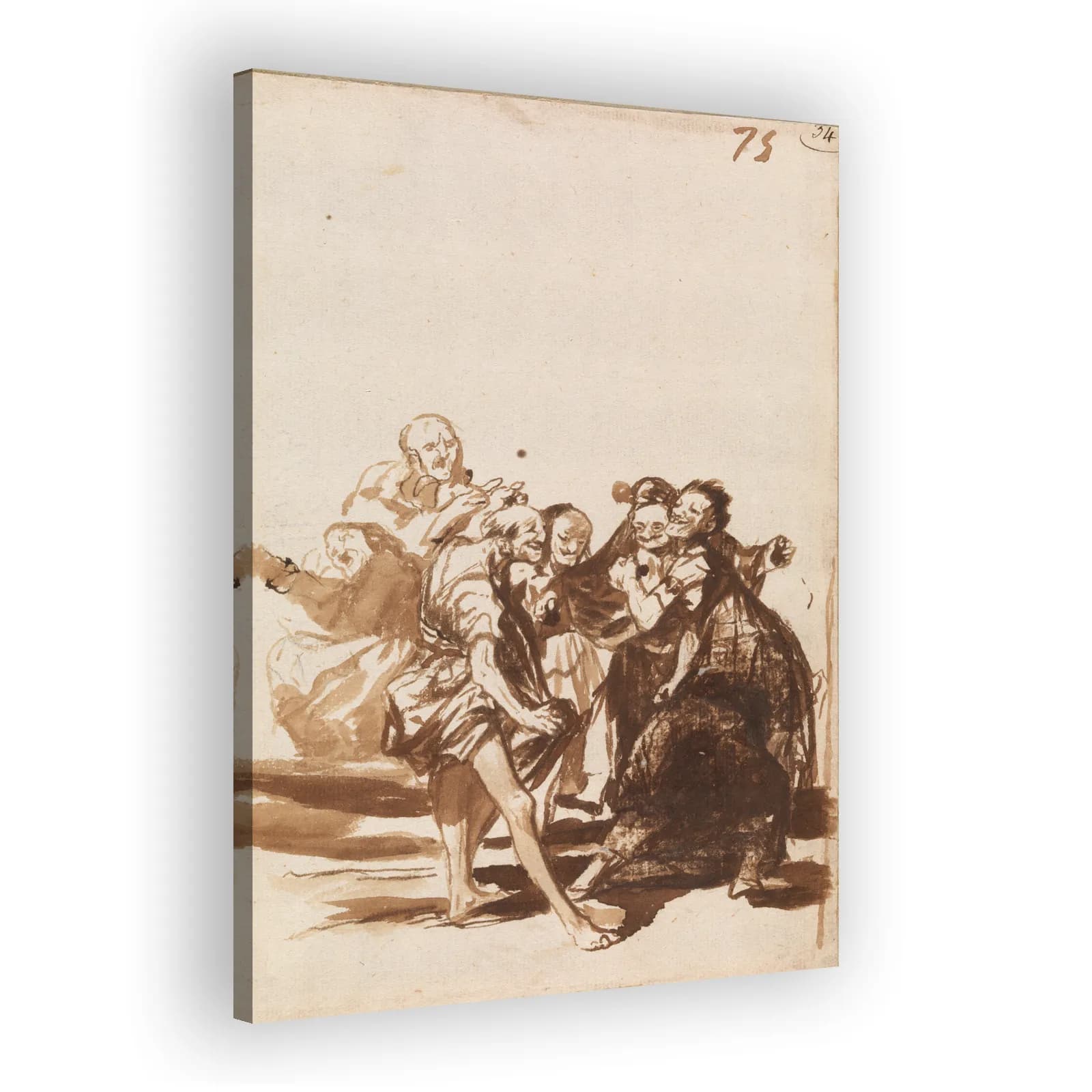 Old People Singing and Dancing by Francisco Goya - view 2 thumbnail