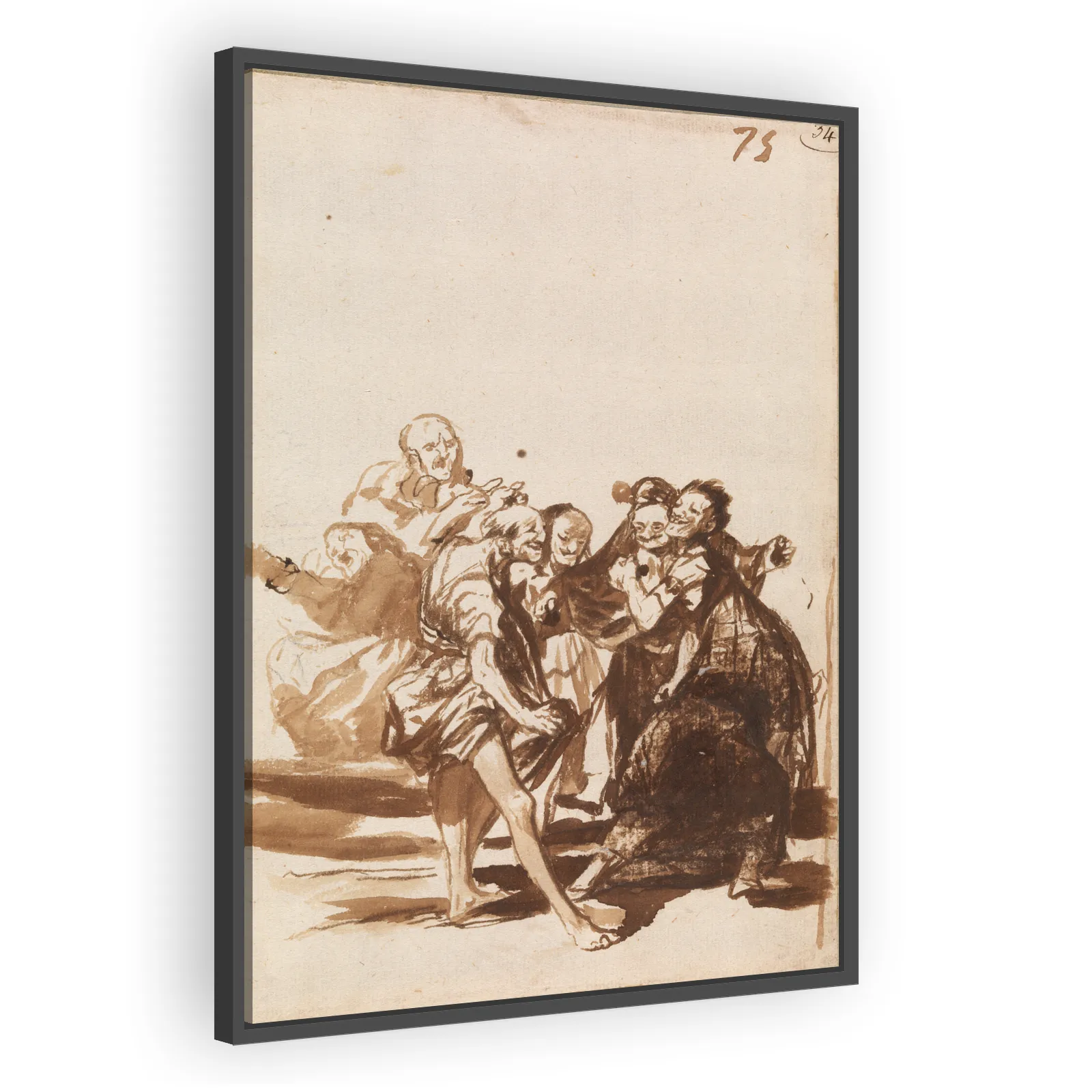 Old People Singing and Dancing by Francisco Goya