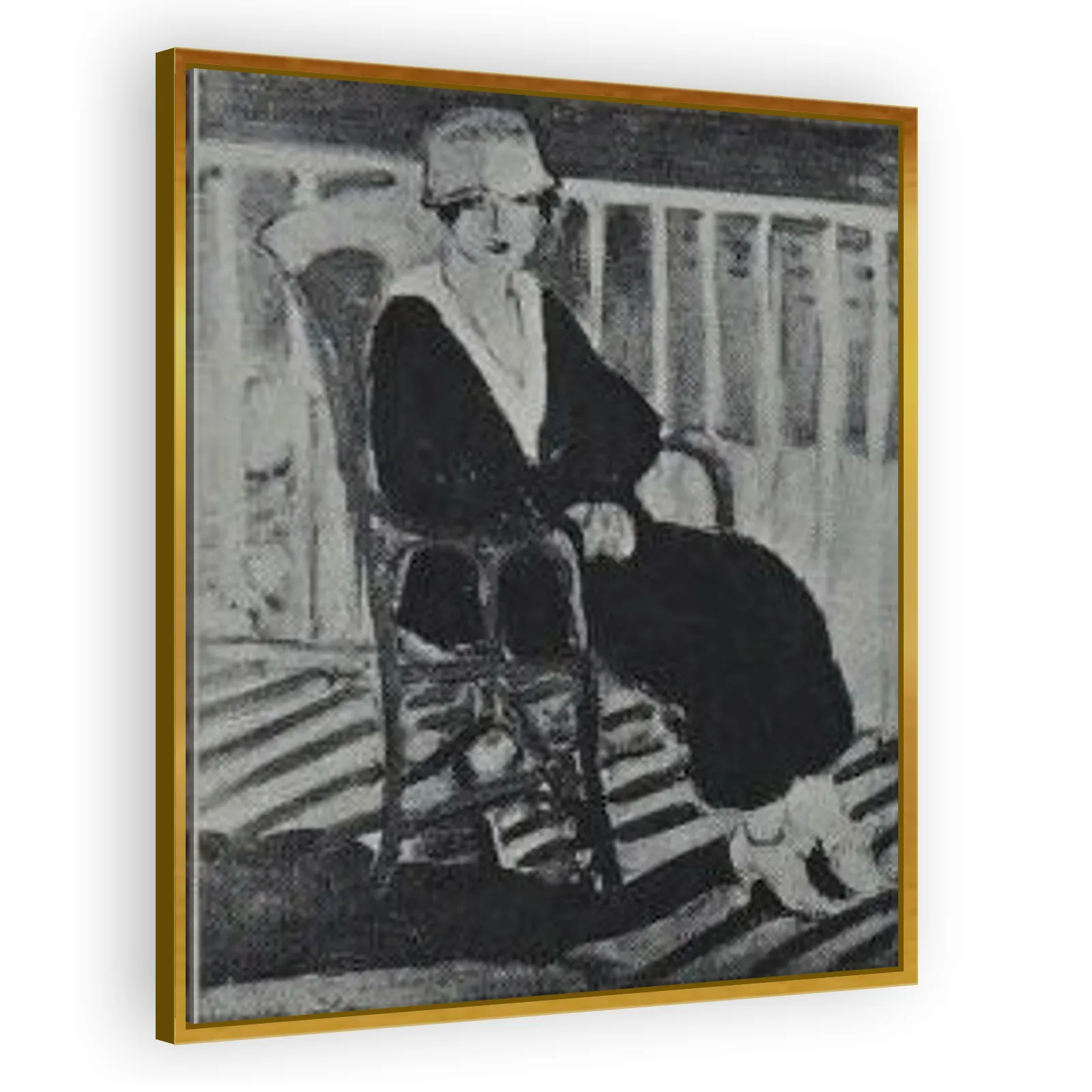 Young Girl on a Balcony over the Ocean (Jeune fille au balcon sur la mer) by Henri Matisse - view 3 thumbnail