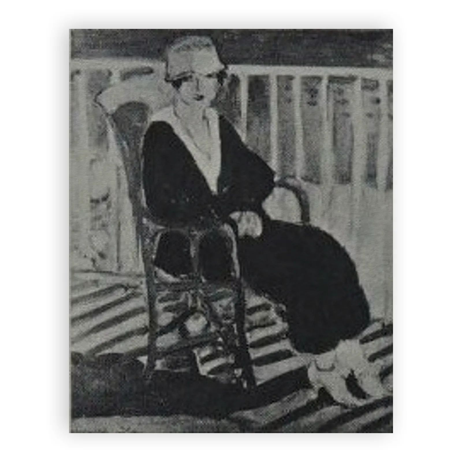 Young Girl on a Balcony over the Ocean (Jeune fille au balcon sur la mer) by Henri Matisse - view 6 thumbnail