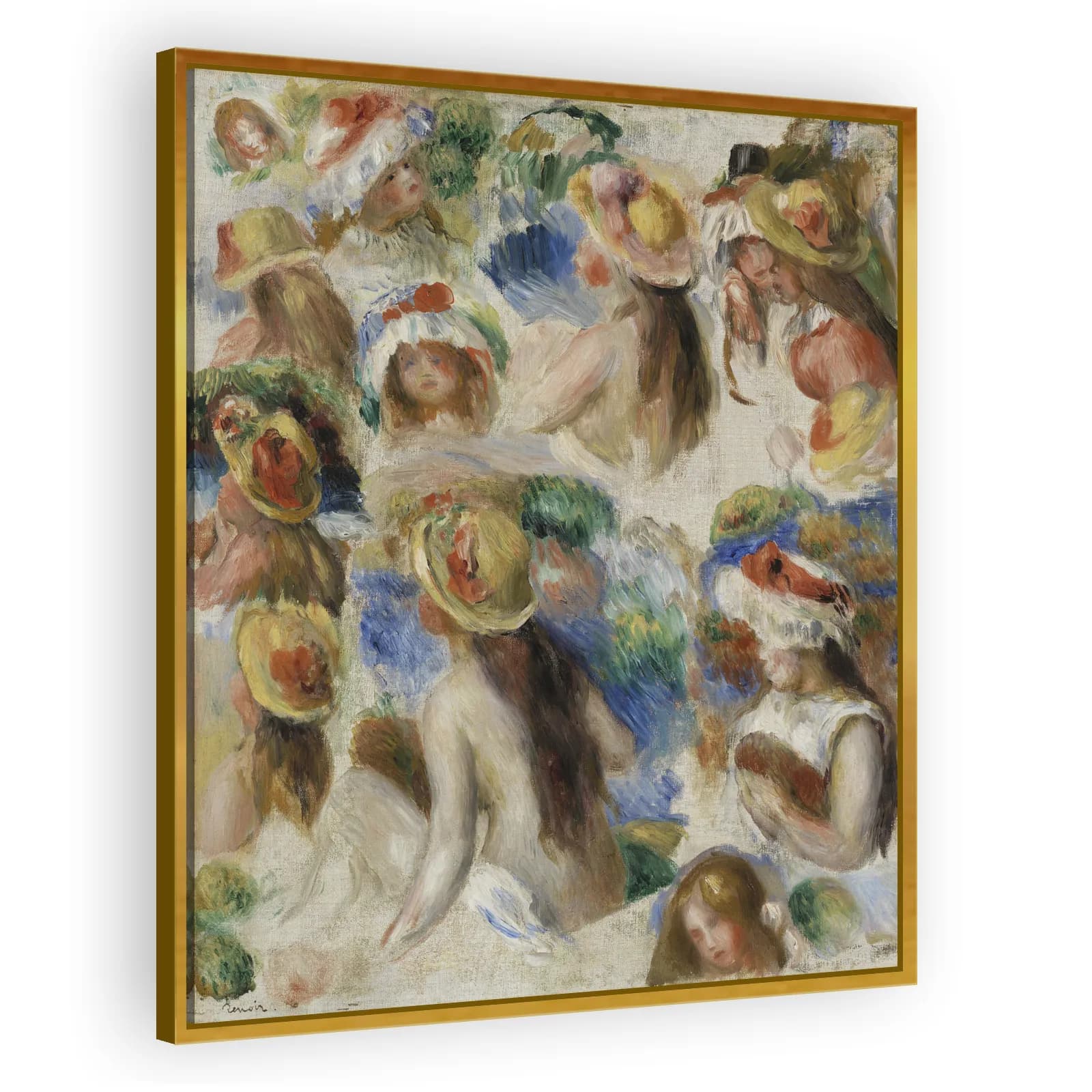 Study of Heads (Étude de têtes) by Pierre Auguste Renoir - view 3 thumbnail