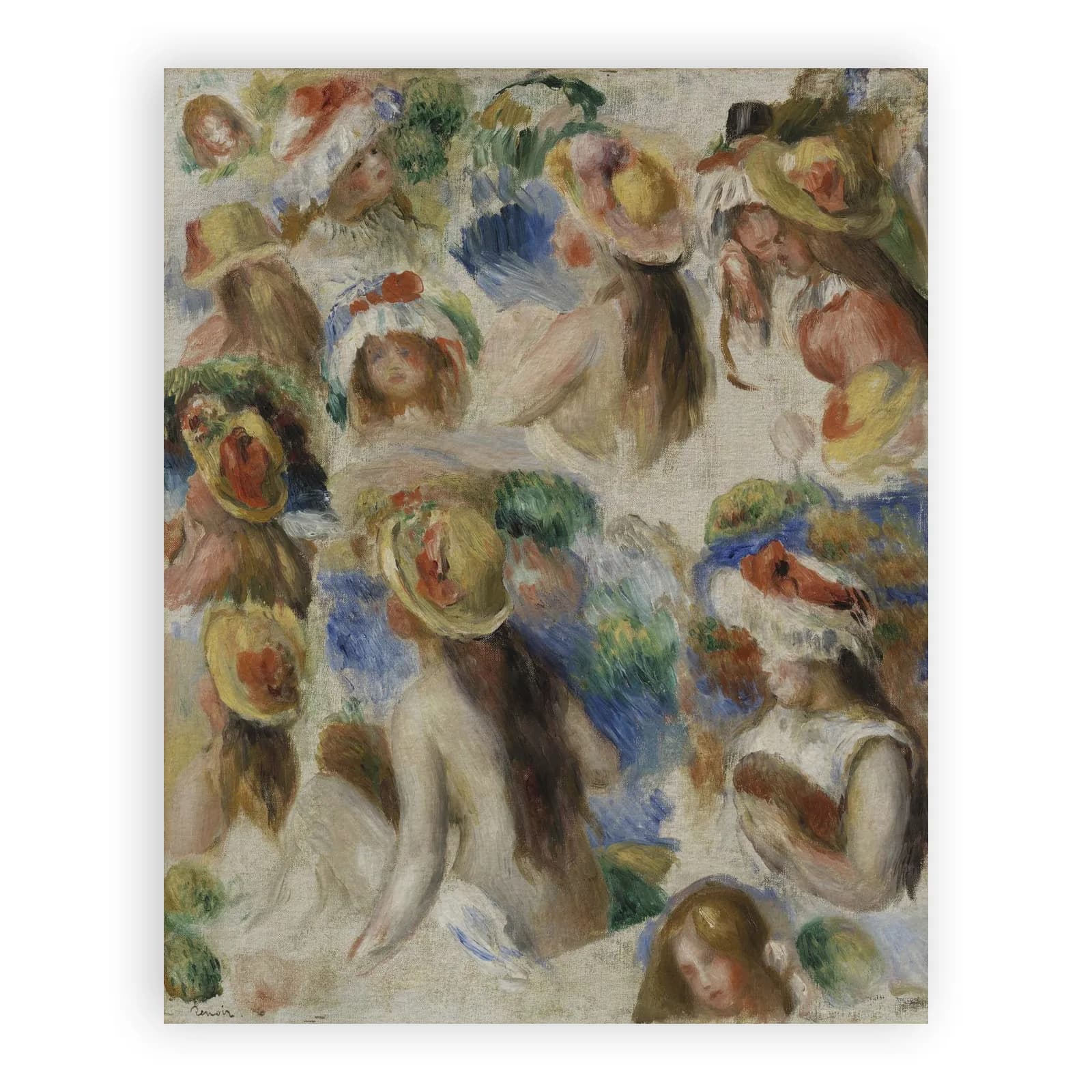 Study of Heads (Étude de têtes) by Pierre Auguste Renoir - view 6 thumbnail