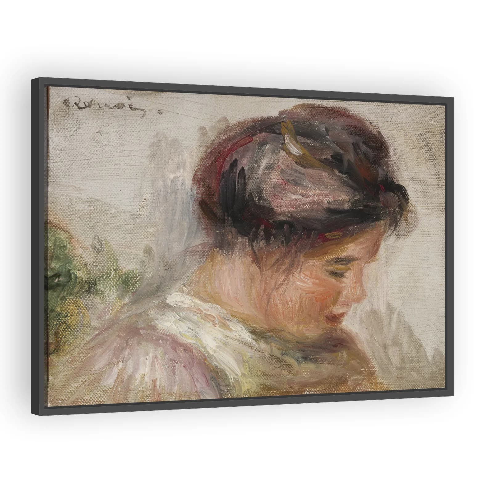 Head of Young Girl (Tête de jeune fille) by Pierre Auguste Renoir