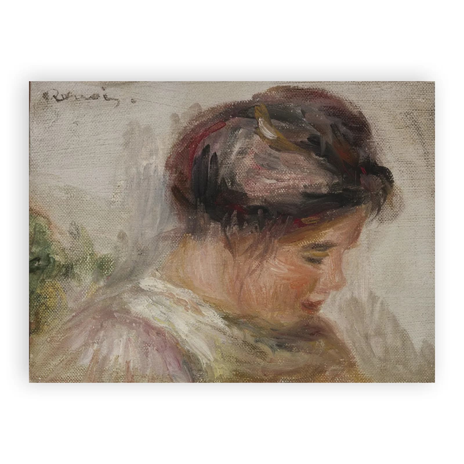Head of Young Girl (Tête de jeune fille) by Pierre Auguste Renoir - view 6 thumbnail