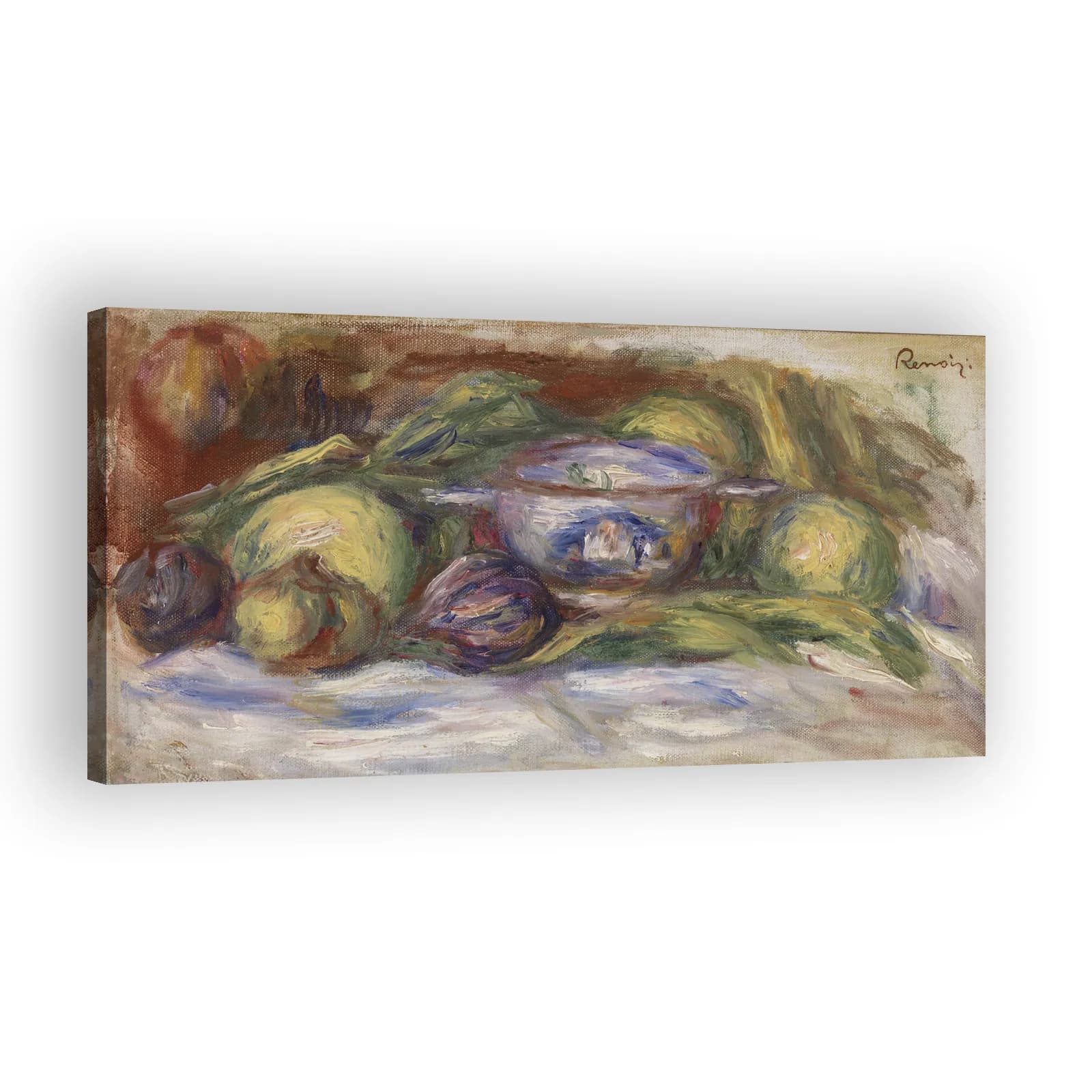 Bowl, Figs, and Apples (Écuelle, figues et pommes) by Pierre Auguste Renoir - view 2 thumbnail