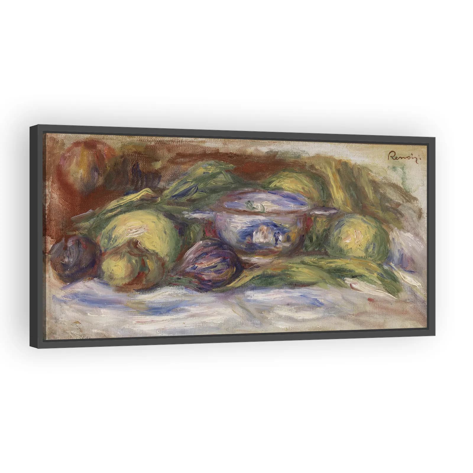 Bowl, Figs, and Apples (Écuelle, figues et pommes) by Pierre Auguste Renoir