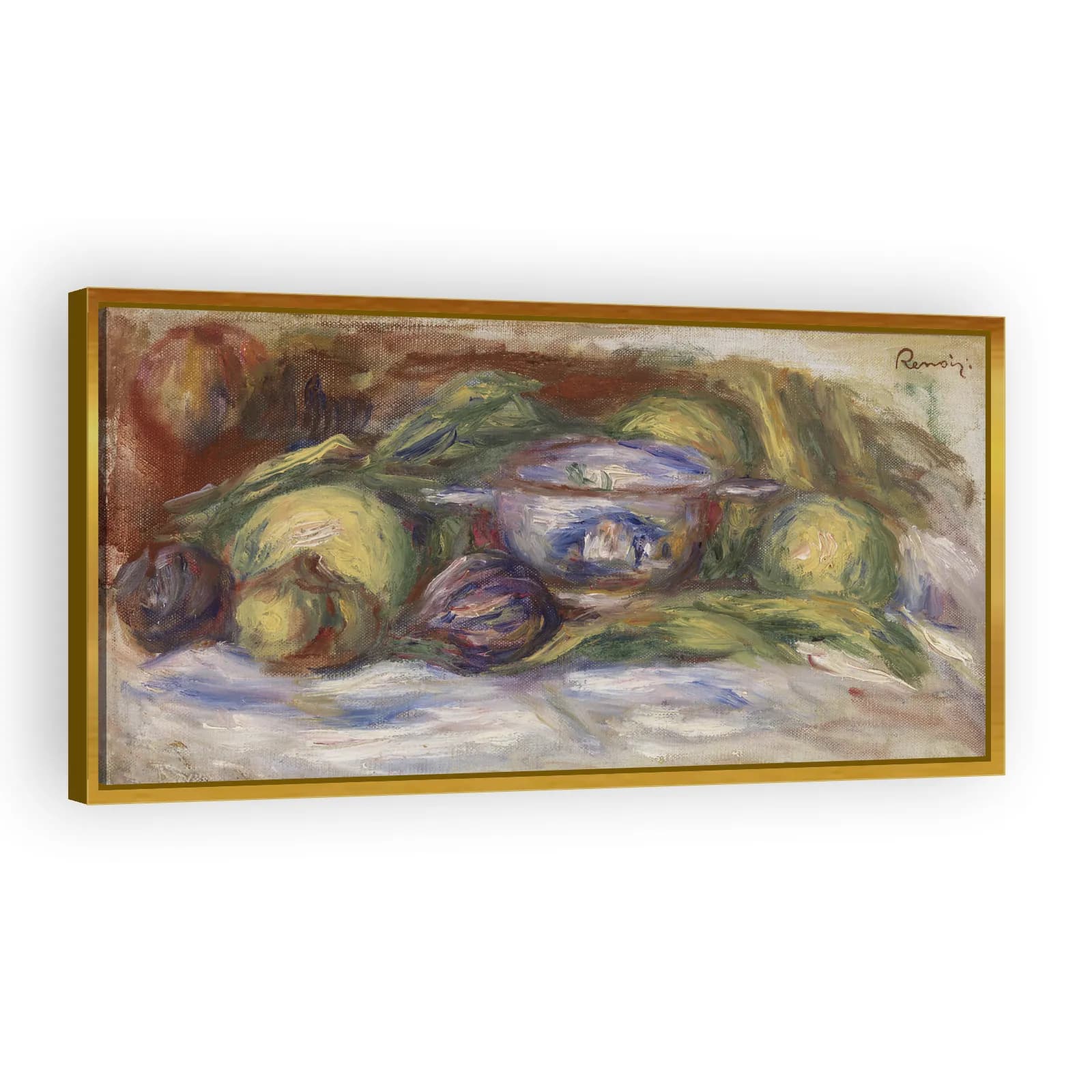 Bowl, Figs, and Apples (Écuelle, figues et pommes) by Pierre Auguste Renoir - view 3 thumbnail