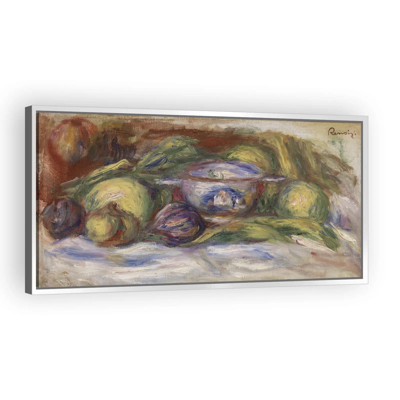Bowl, Figs, and Apples (Écuelle, figues et pommes) by Pierre Auguste Renoir - view 4 thumbnail