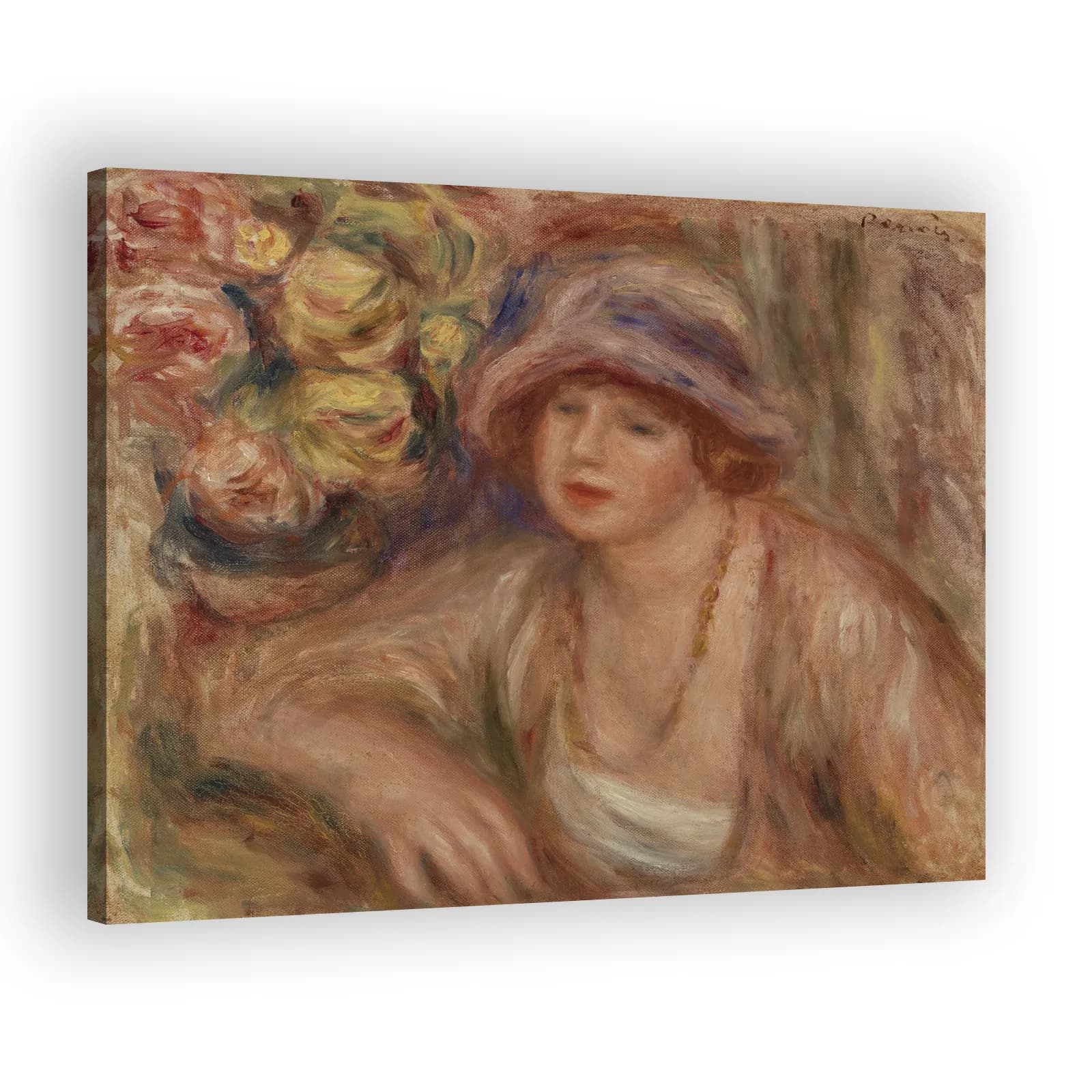 Woman Leaning (Femme accoudée) by Pierre Auguste Renoir - view 2 thumbnail