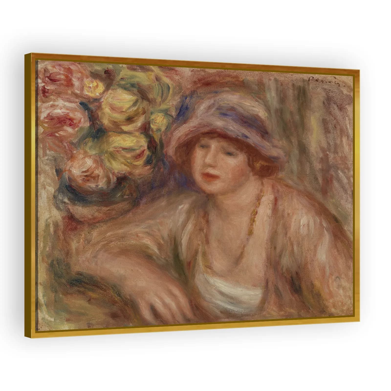 Woman Leaning (Femme accoudée) by Pierre Auguste Renoir - view 3 thumbnail