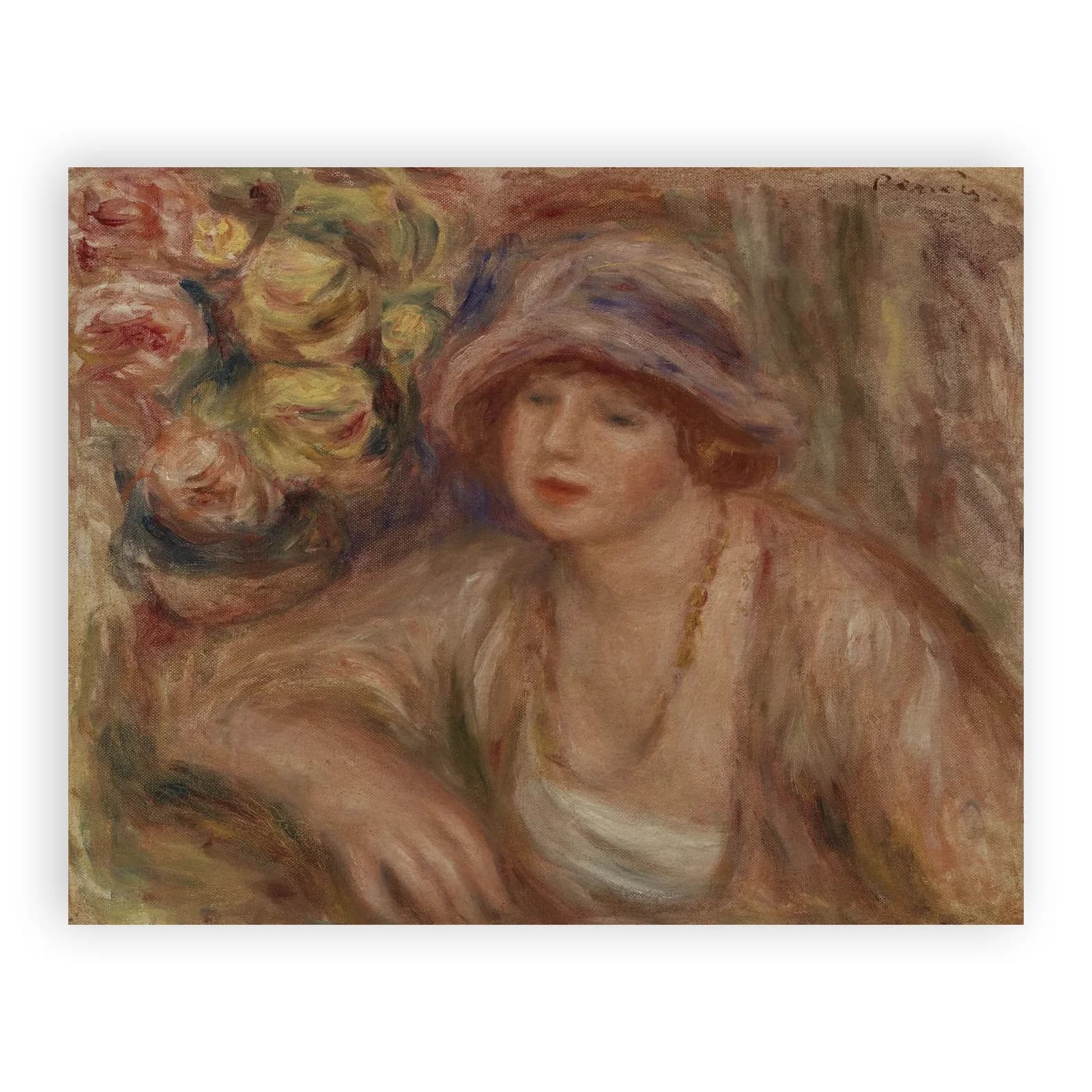 Woman Leaning (Femme accoudée) by Pierre Auguste Renoir - view 6 thumbnail