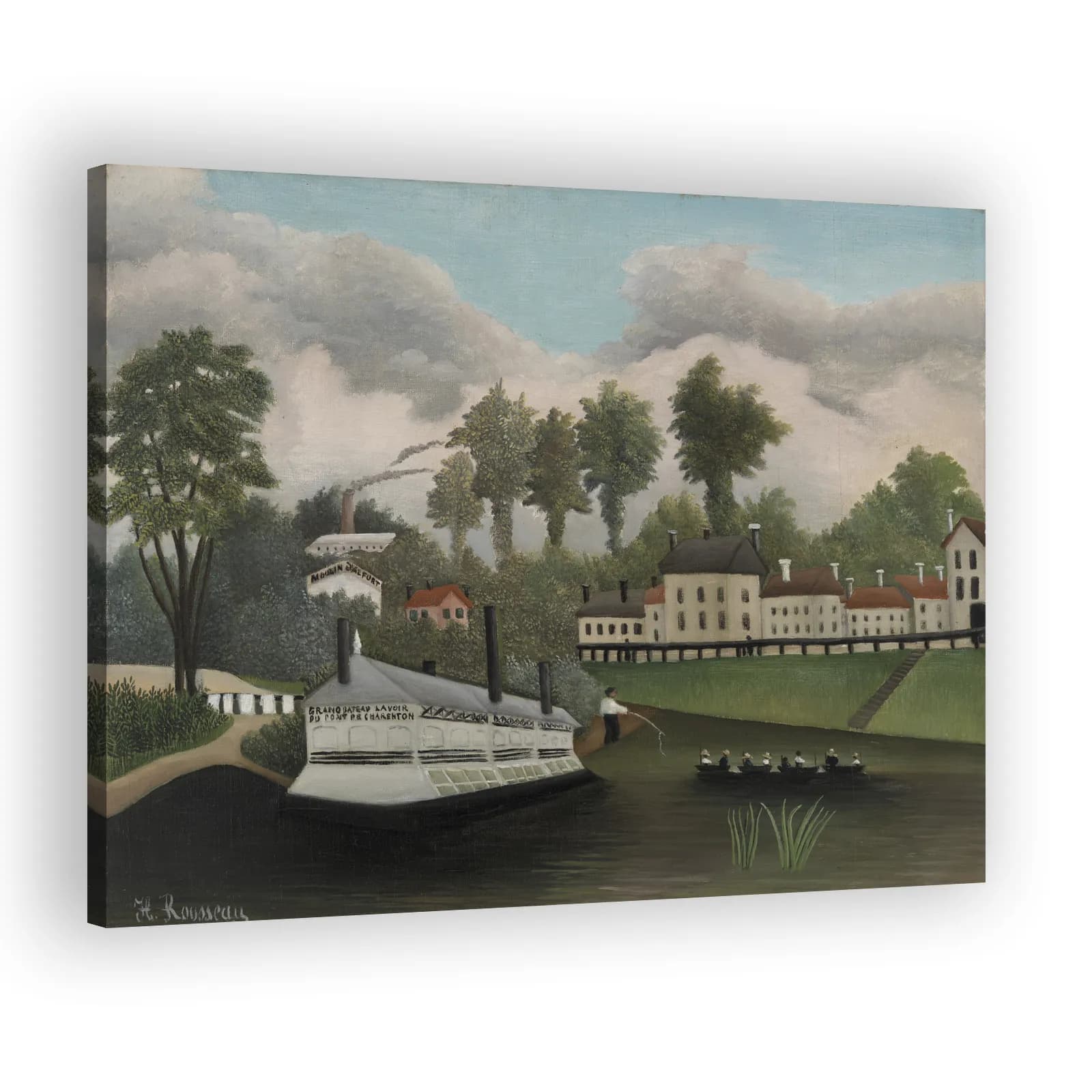The Laundry Boat of Pont de Charenton by Henri Rousseau - view 2 thumbnail