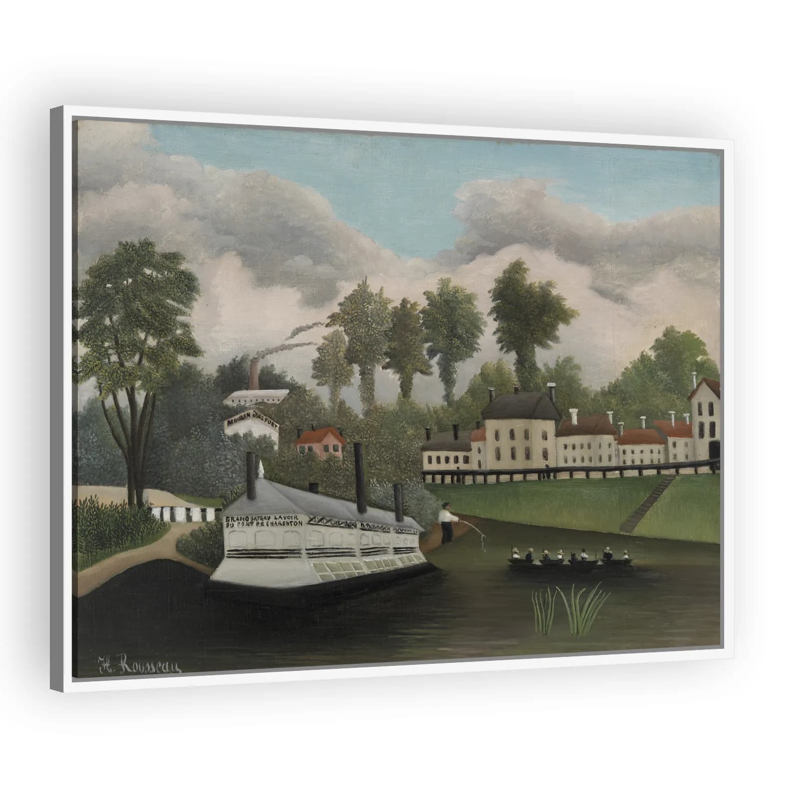 The Laundry Boat of Pont de Charenton by Henri Rousseau - view 5 thumbnail